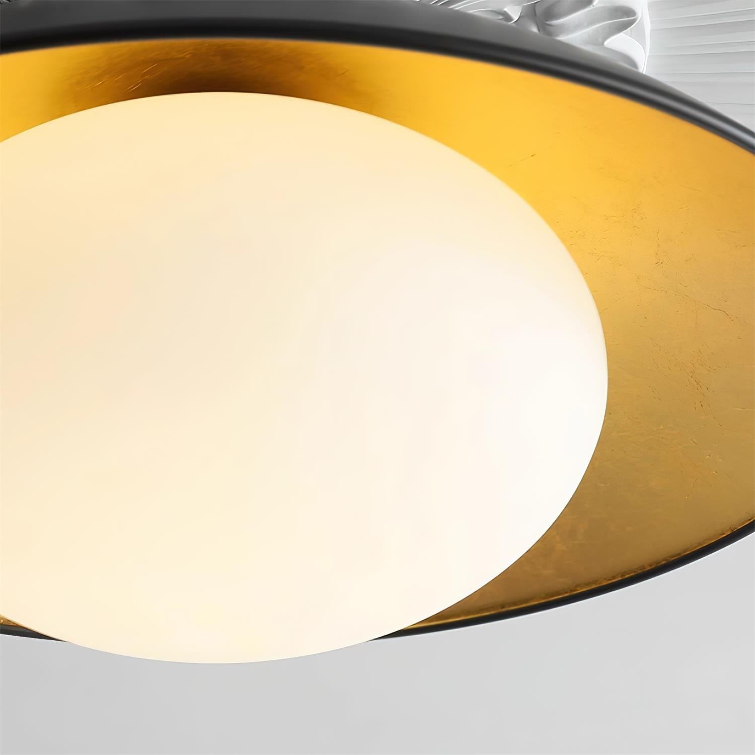 Ceiling Light Metal Canopy Glass Globe Modern Minimalist - Neutralighting