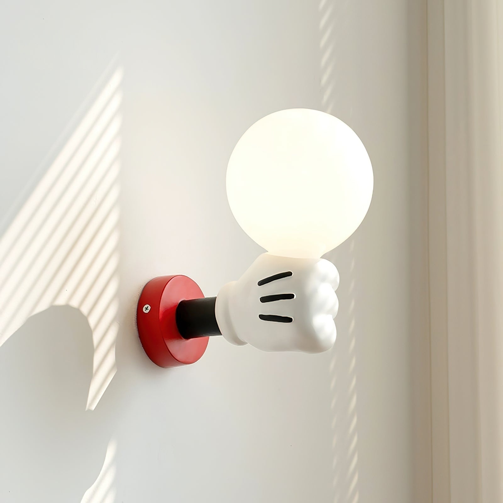 Wall Lamp Fabric Shade Modern Classic Gold Walnut Sconce Bedroom - Neutralighting