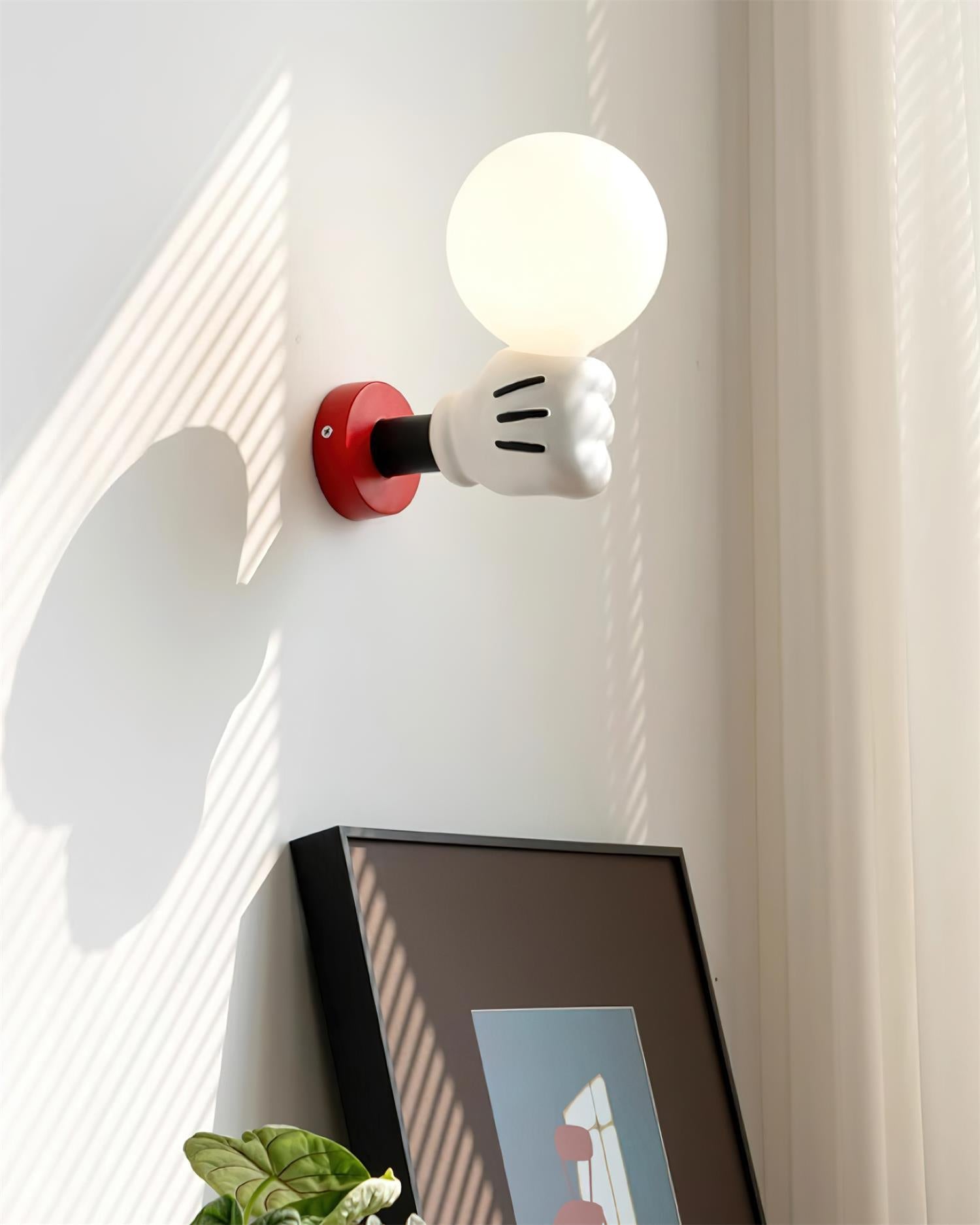 Wall Lamp Fabric Shade Modern Classic Gold Walnut Sconce Bedroom - Neutralighting