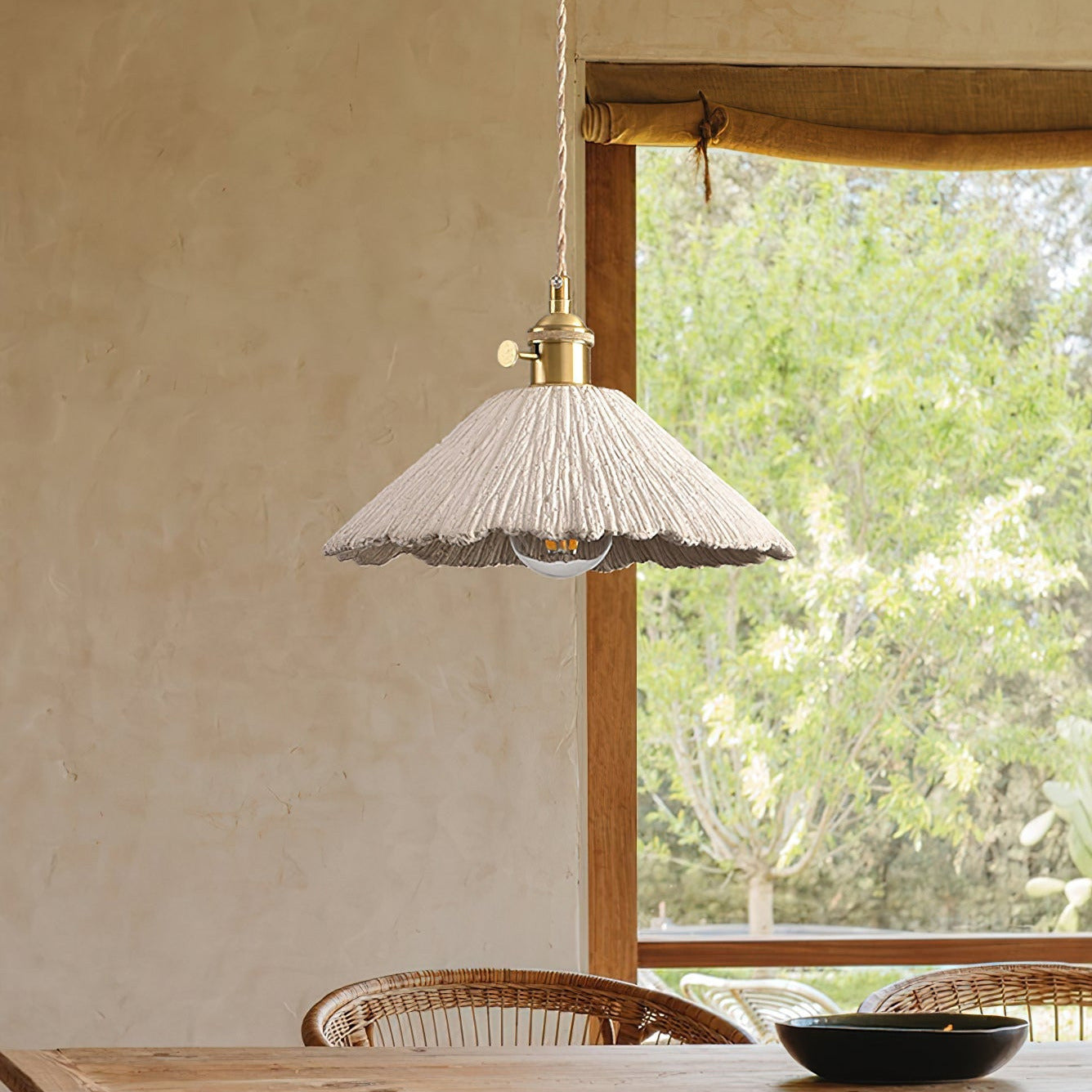 Kirae Textured Pendant Lights Cement - Neutralighting