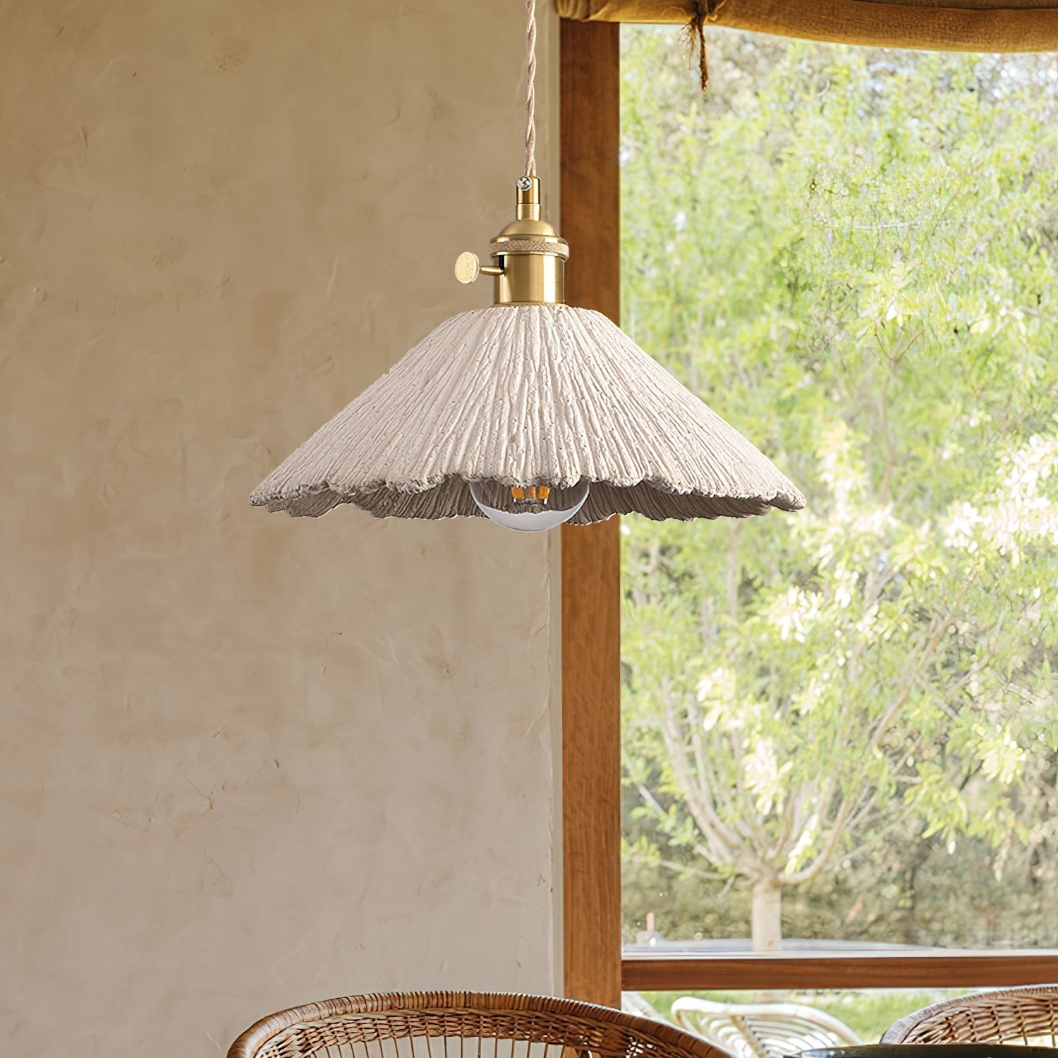 Kirae Textured Pendant Lights Cement - Neutralighting