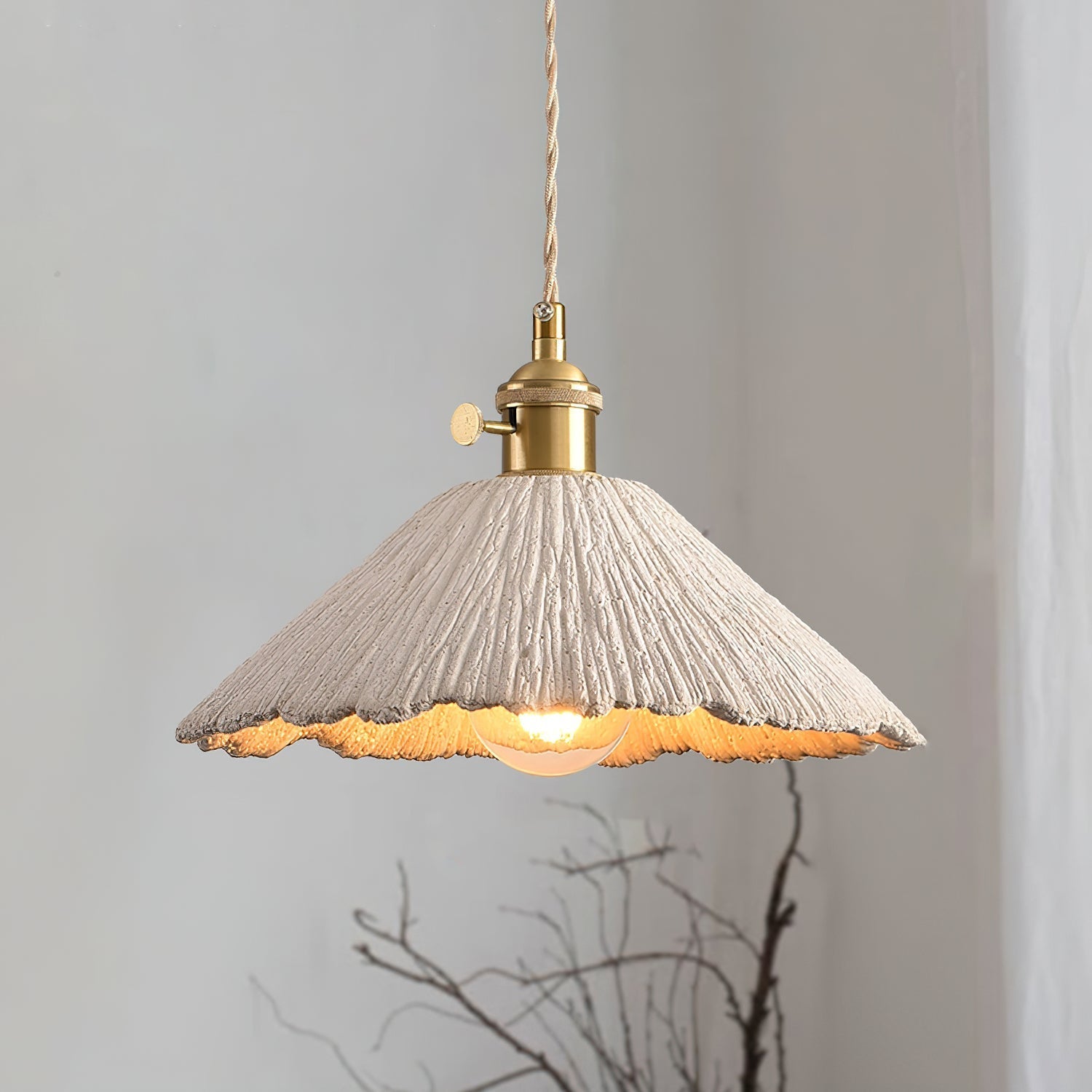 Kirae Textured Pendant Lights Cement - Neutralighting