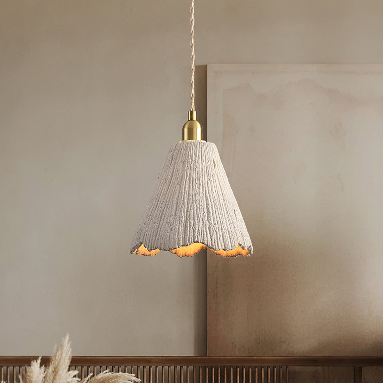 Kirae Textured Pendant Lights Cement - Neutralighting