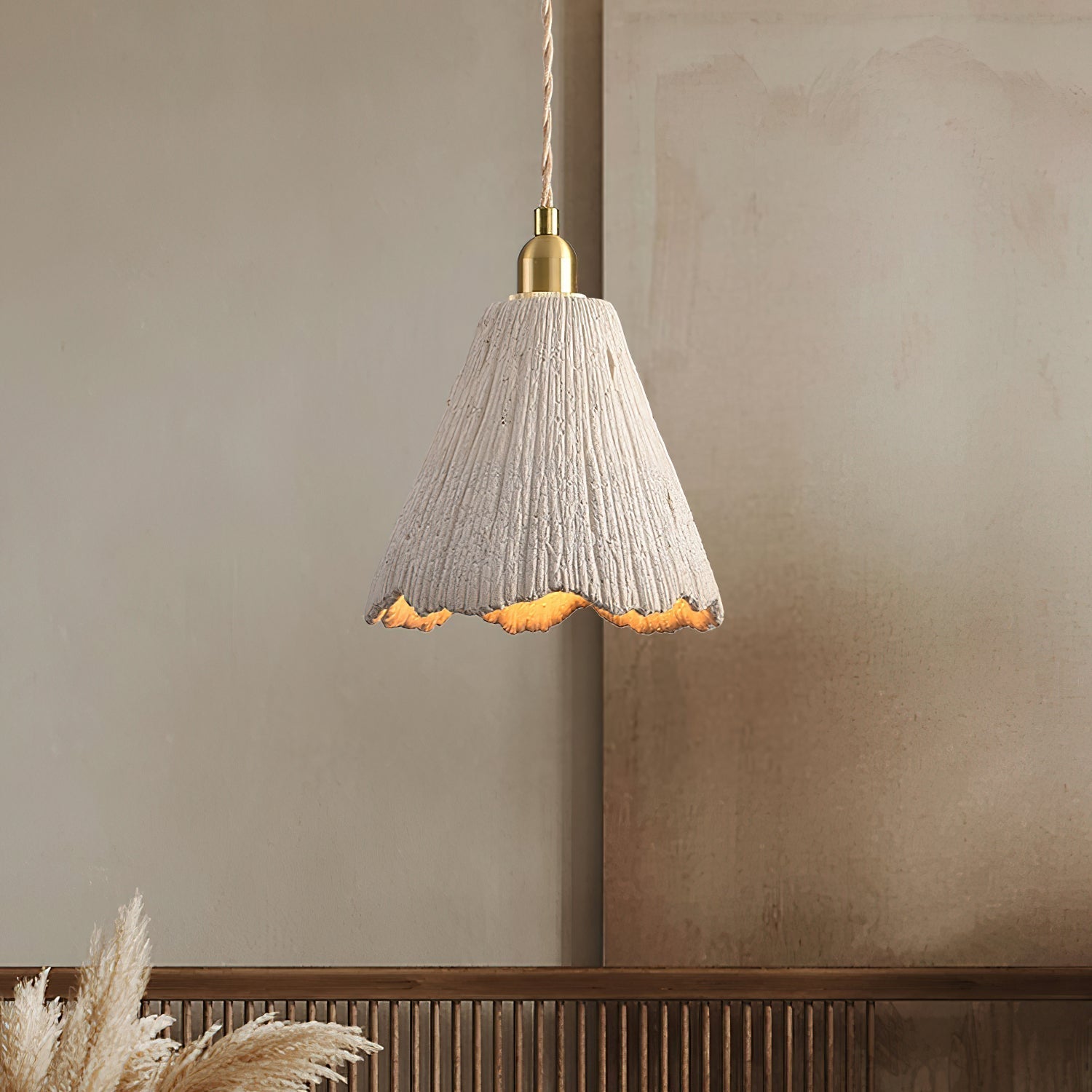 Kirae Textured Pendant Lights Cement - Neutralighting