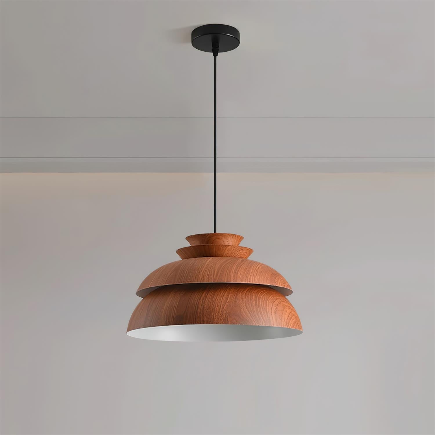 Pendant Lamp Aluminum Layered Dome Modern Minimalist - Neutralighting