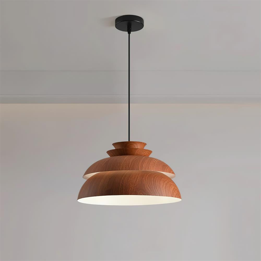 Pendant Lamp Aluminum Layered Dome Modern Minimalist - Neutralighting