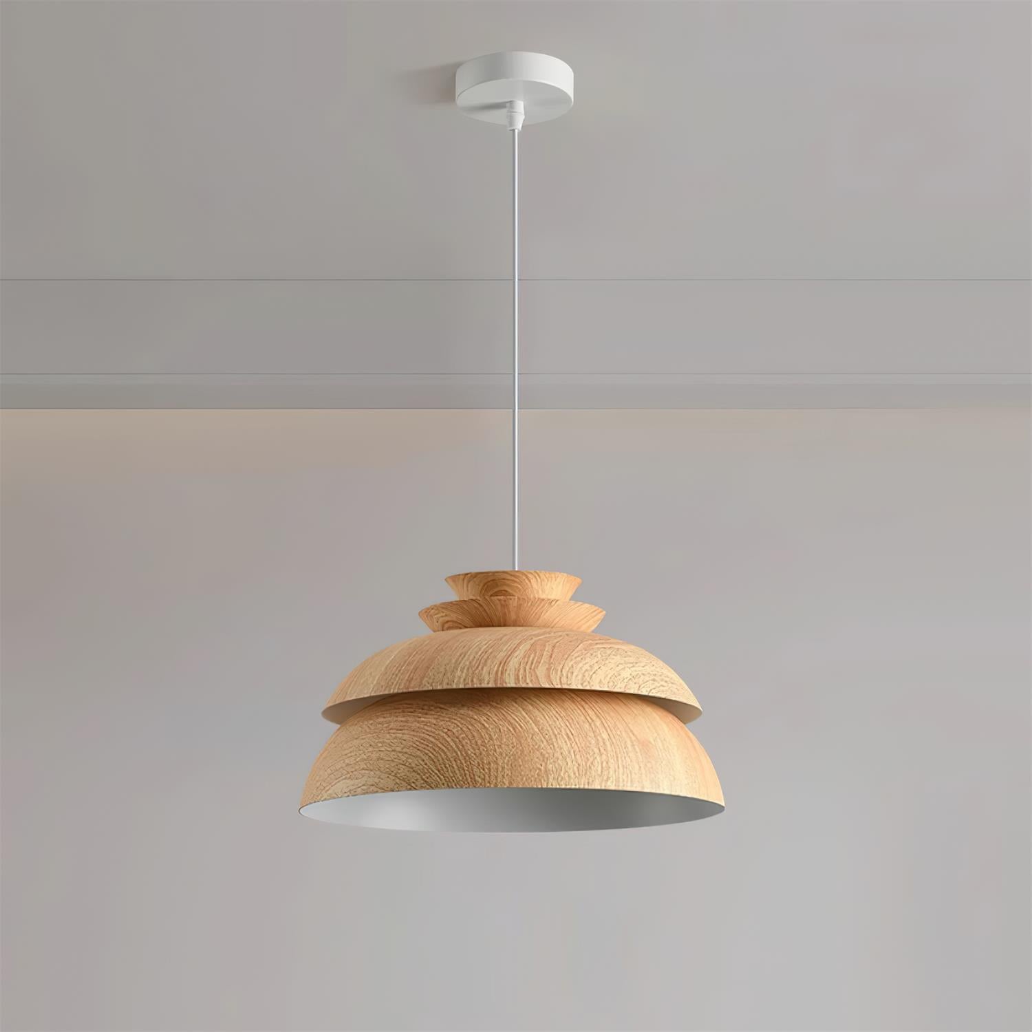 Pendant Lamp Aluminum Layered Dome Modern Minimalist - Neutralighting