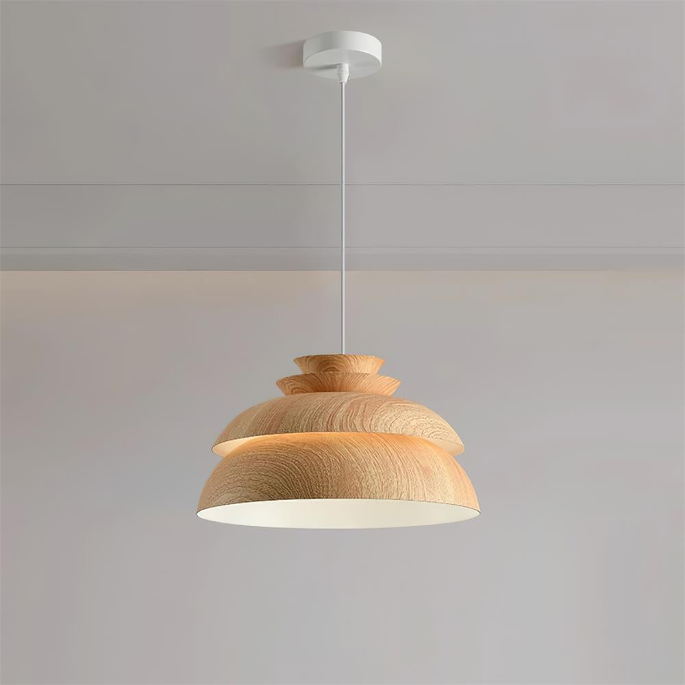 Pendant Lamp Aluminum Layered Dome Modern Minimalist - Neutralighting