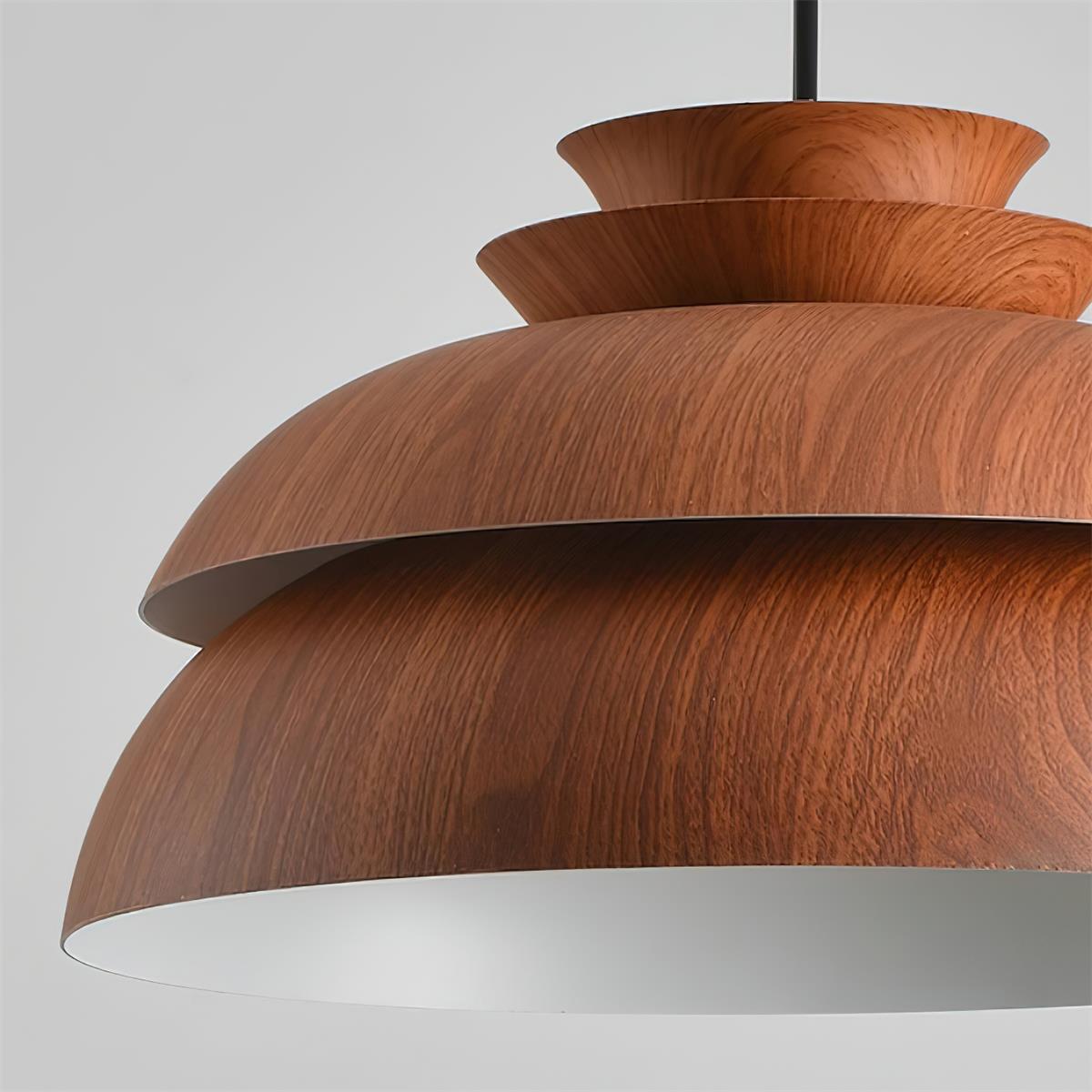 Pendant Lamp Aluminum Layered Dome Modern Minimalist - Neutralighting