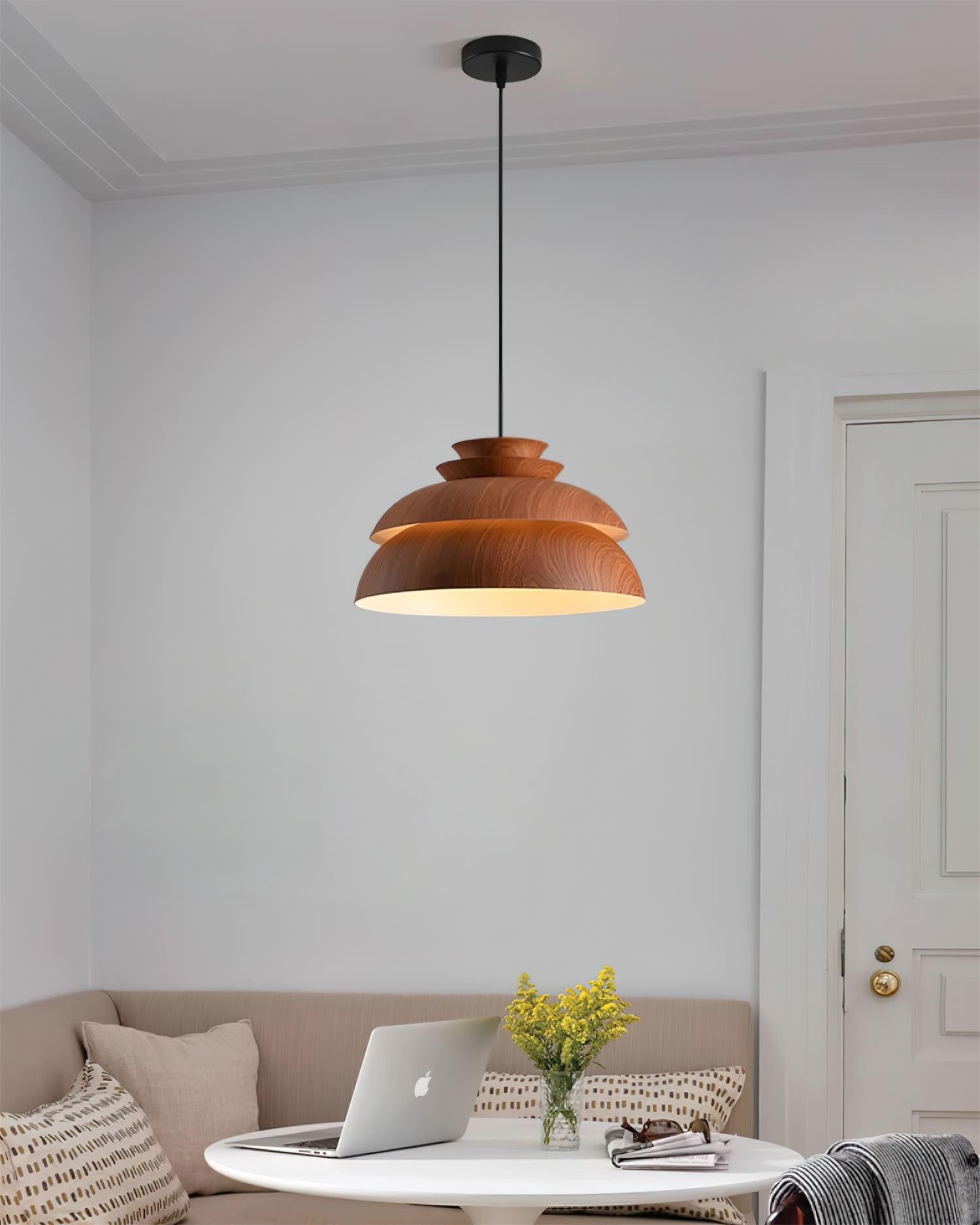 Pendant Lamp Aluminum Layered Dome Modern Minimalist - Neutralighting
