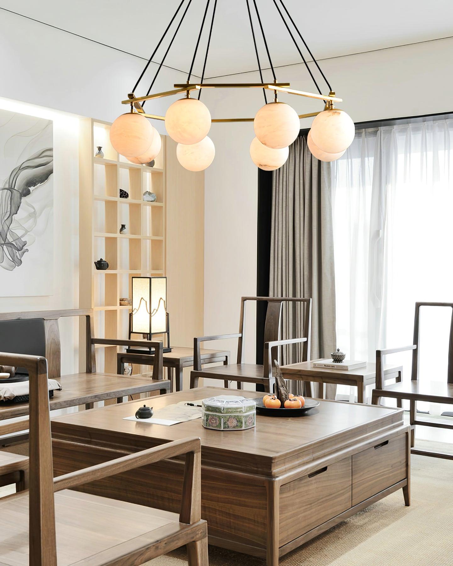 Lunara Alabaster Chandelier - Neutralighting