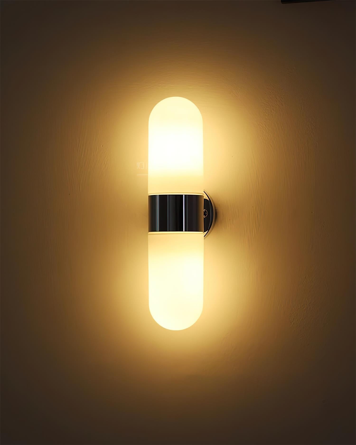 Wall Lamp Metal Glass Modern Minimalist Vertical Sconce for Bedroom - Neutralighting