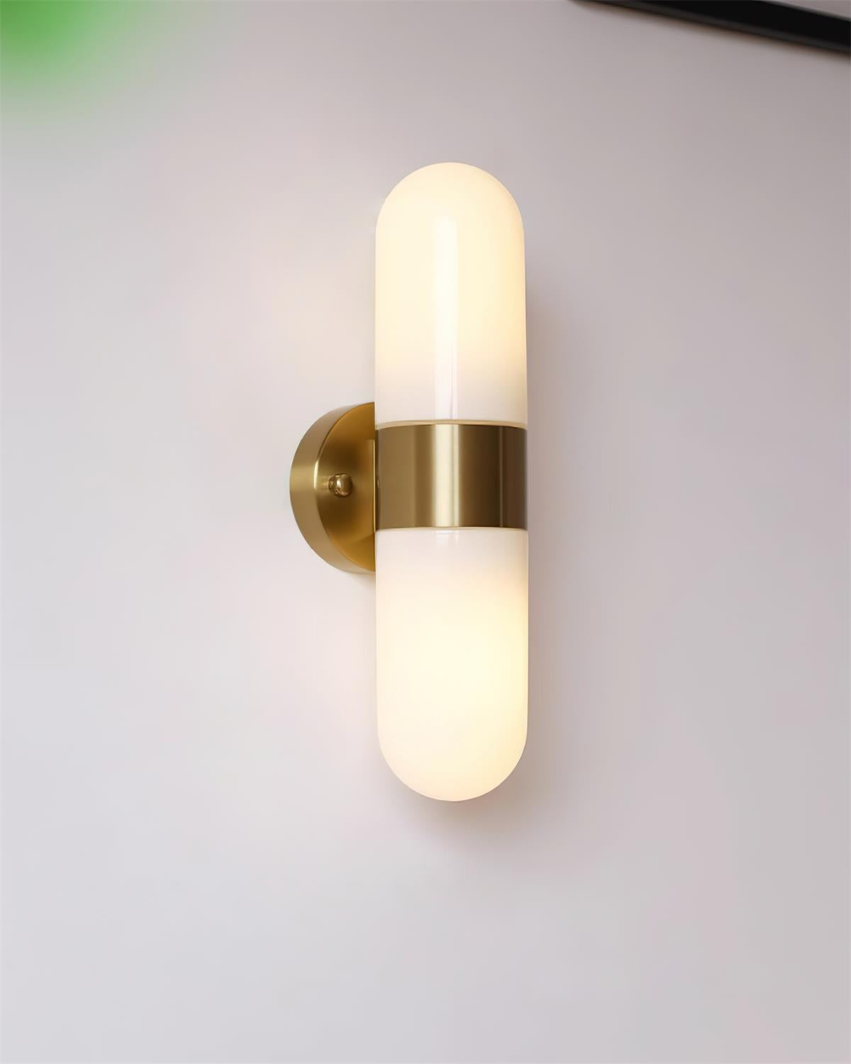 Wall Lamp Metal Glass Modern Minimalist Vertical Sconce for Bedroom - Neutralighting