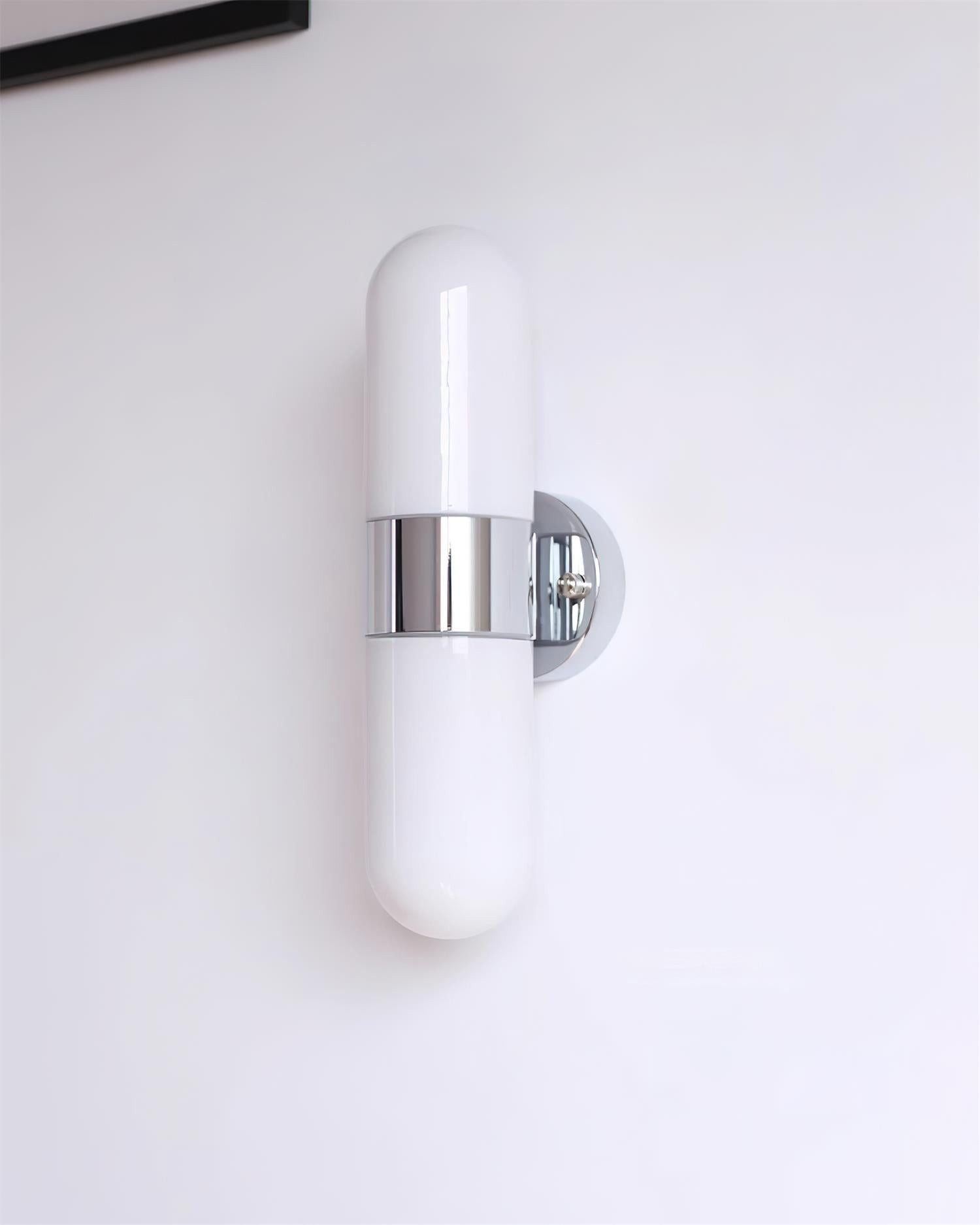 Wall Lamp Metal Glass Modern Minimalist Vertical Sconce for Bedroom - Neutralighting