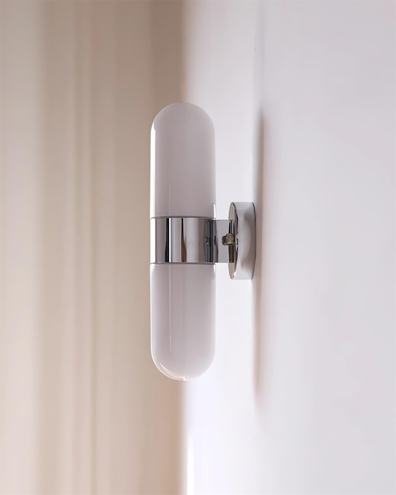 Wall Lamp Metal Glass Modern Minimalist Vertical Sconce for Bedroom - Neutralighting