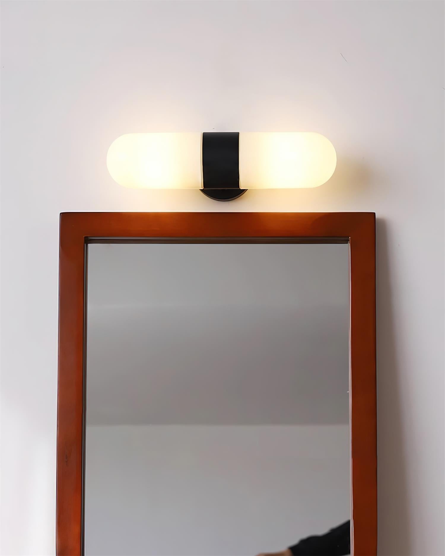 Wall Lamp Metal Glass Modern Minimalist Vertical Sconce for Bedroom - Neutralighting