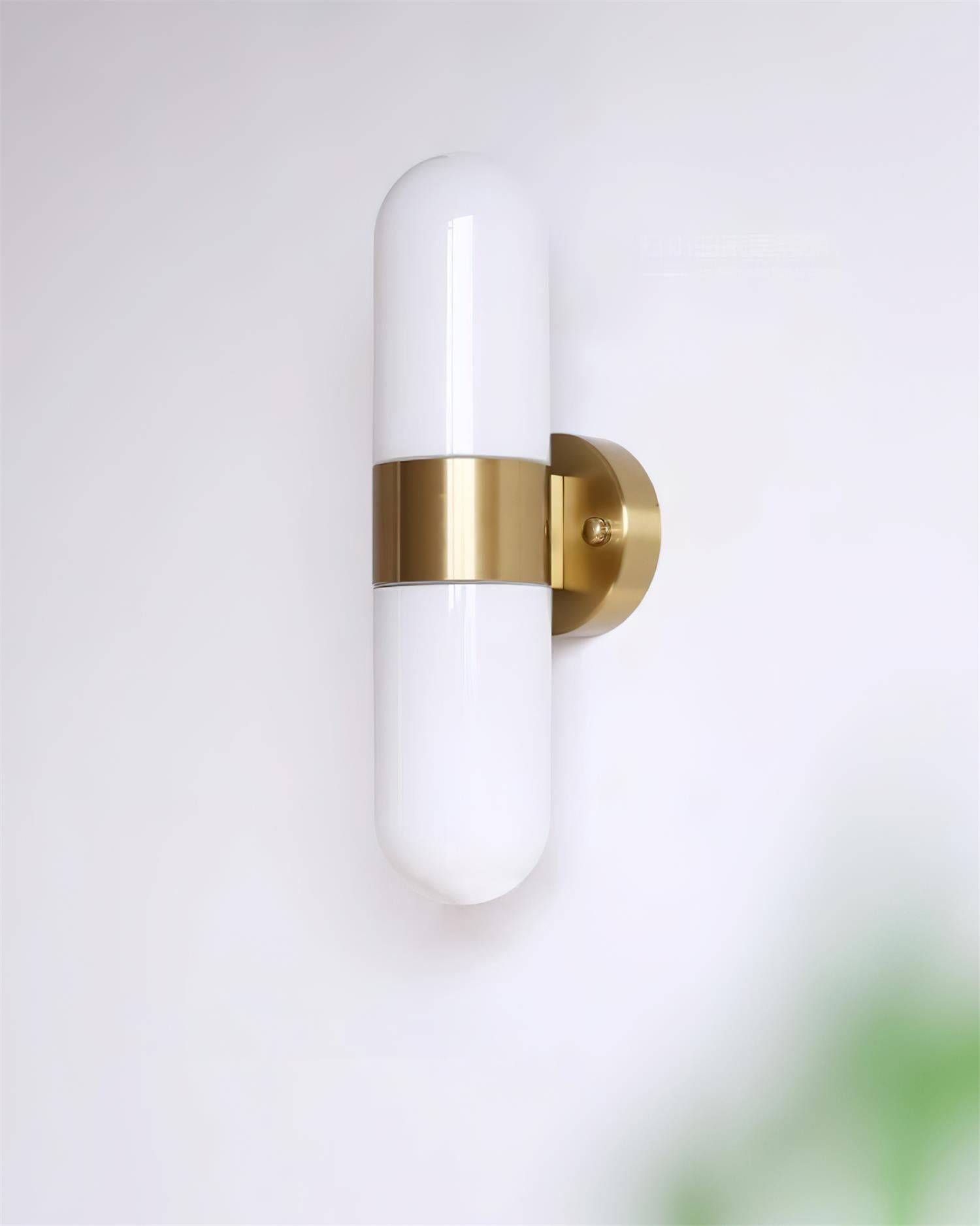 Wall Lamp Metal Glass Modern Minimalist Vertical Sconce for Bedroom - Neutralighting
