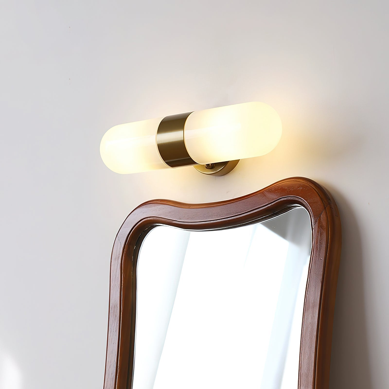 Wall Lamp Metal Glass Modern Minimalist Vertical Sconce for Bedroom - Neutralighting