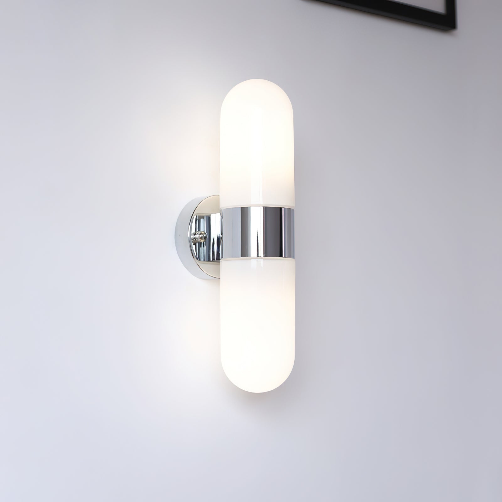 Wall Lamp Metal Glass Modern Minimalist Vertical Sconce for Bedroom - Neutralighting