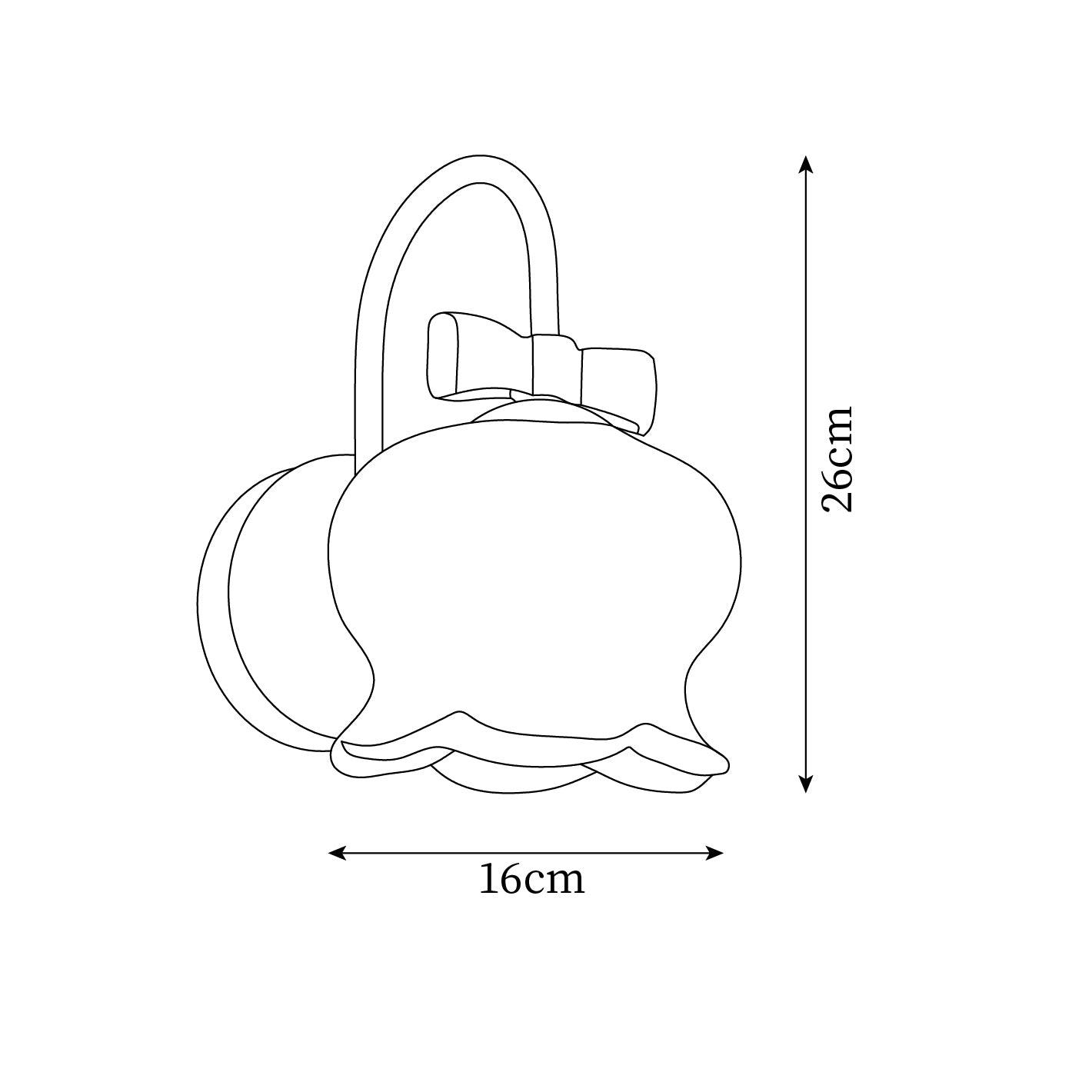 Wall Lamp Bow Accent Bell Glass Shade Playful Modern Kids Room - Neutralighting