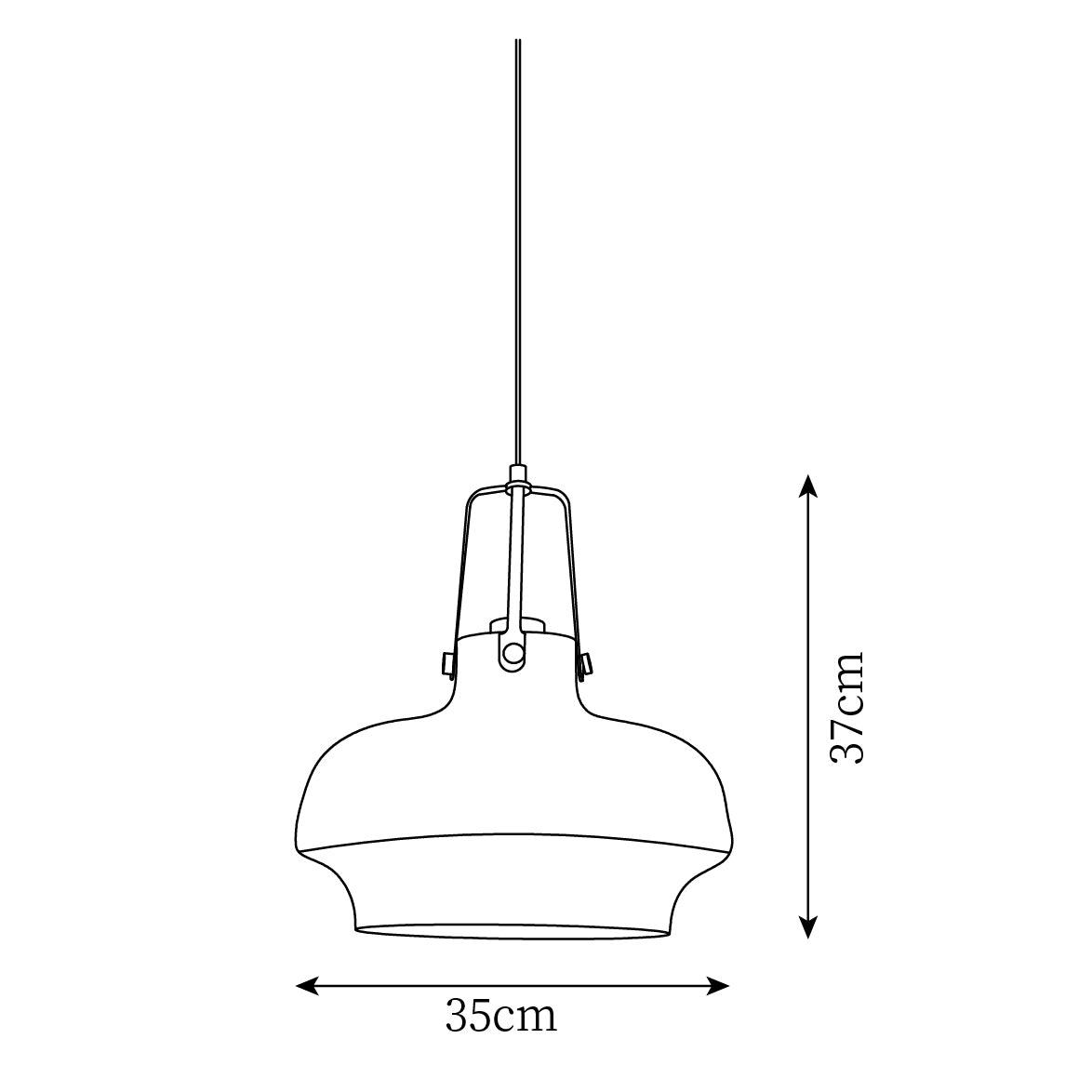 Aurelin Amber Glass Pendant Light with Brass Fittings - Neutralighting