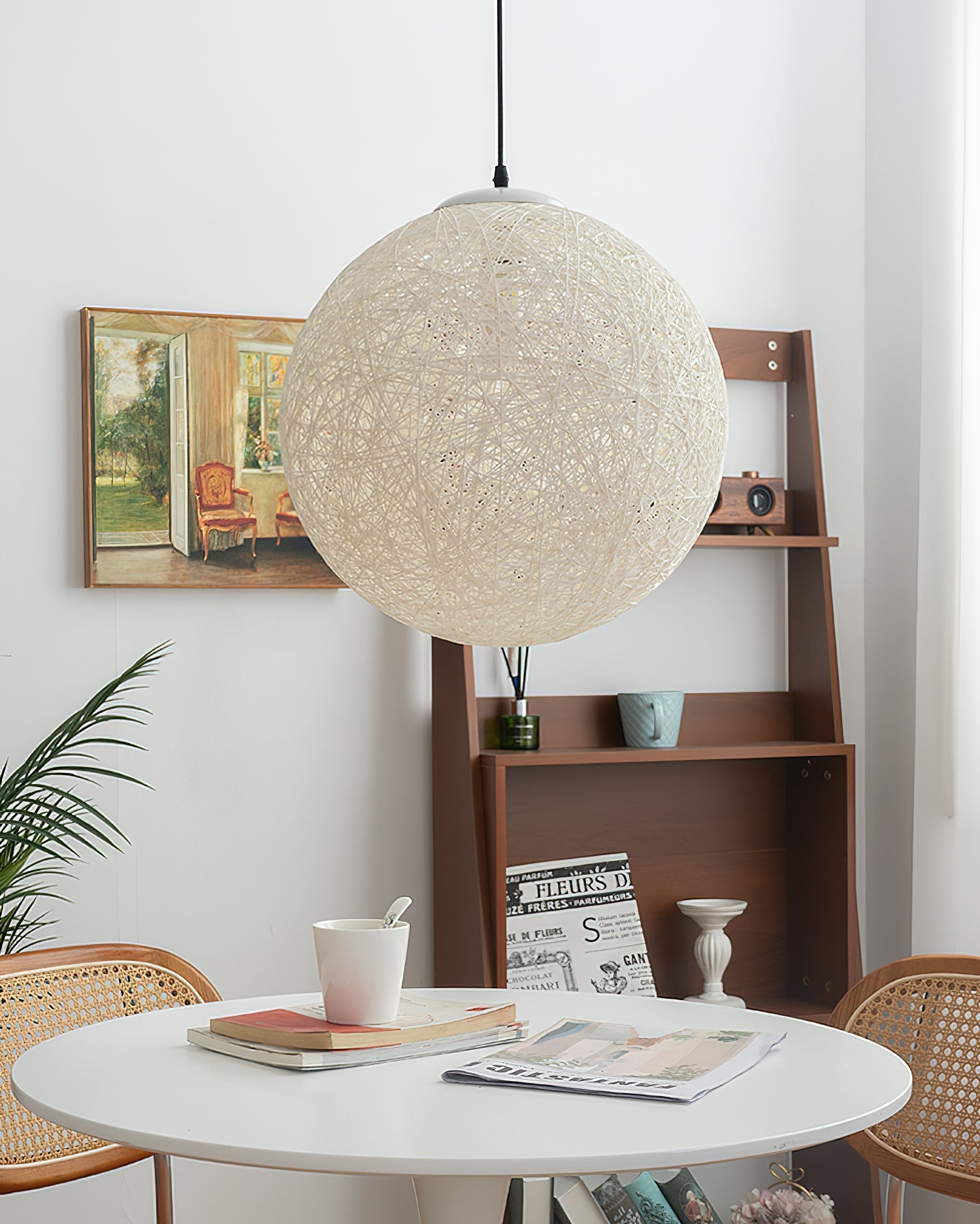 Pendant Light Hemp Rattan Sphere Bohemian - Neutralighting