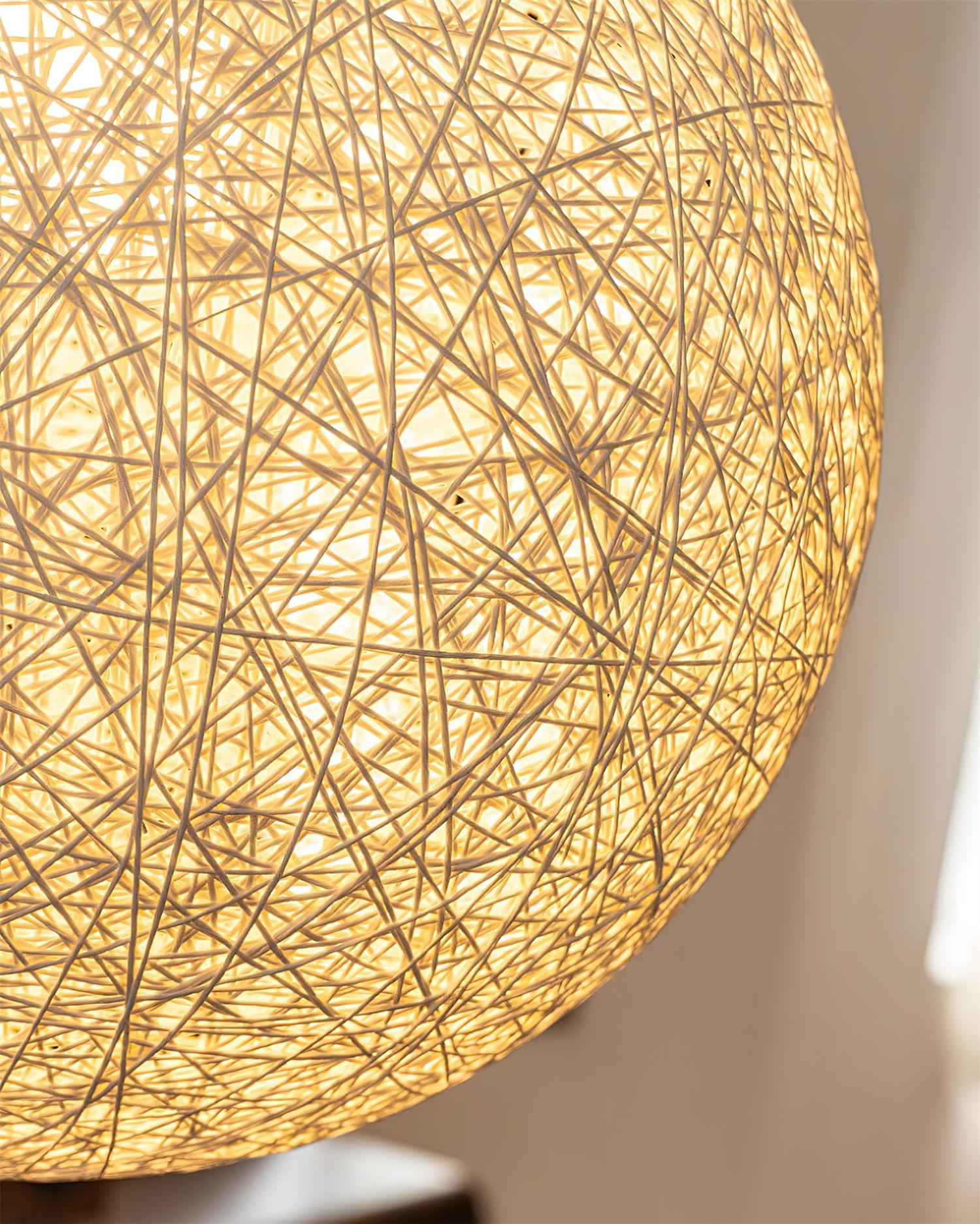 Pendant Light Hemp Rattan Sphere Bohemian - Neutralighting