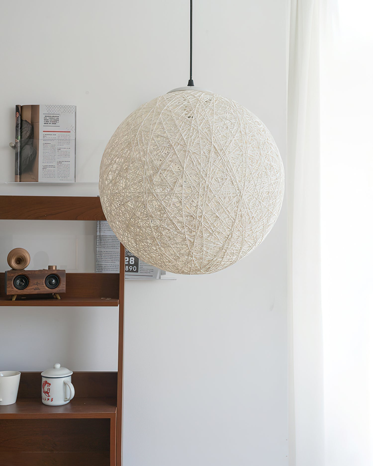 Pendant Light Hemp Rattan Sphere Bohemian - Neutralighting