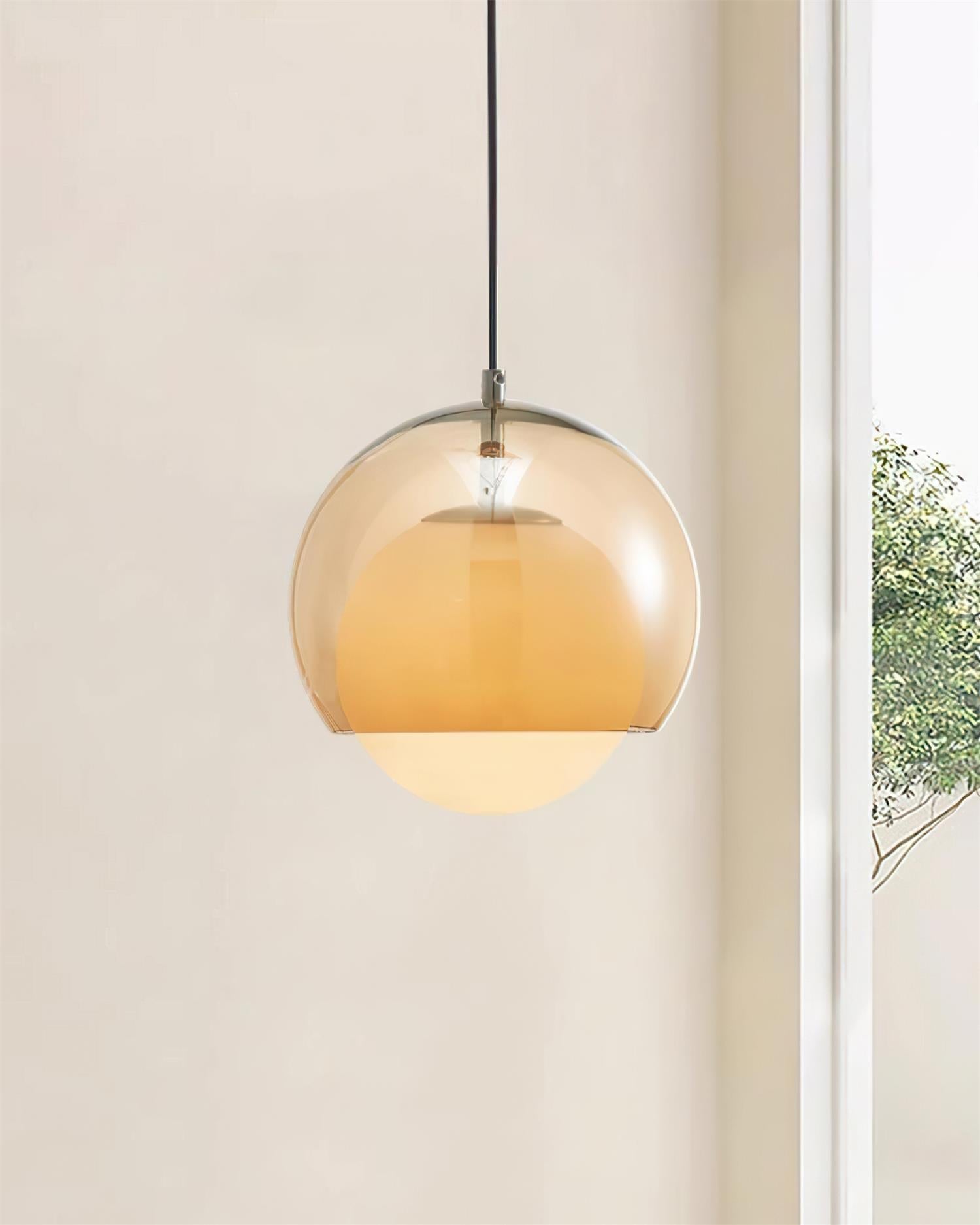 Pendant Light Double Globe Shade Glass Modern Minimalist Ambient - Neutralighting