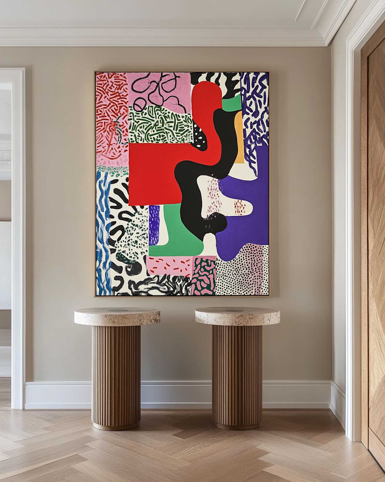 Modern Abstract Painting ABAV562 - Neutralighting