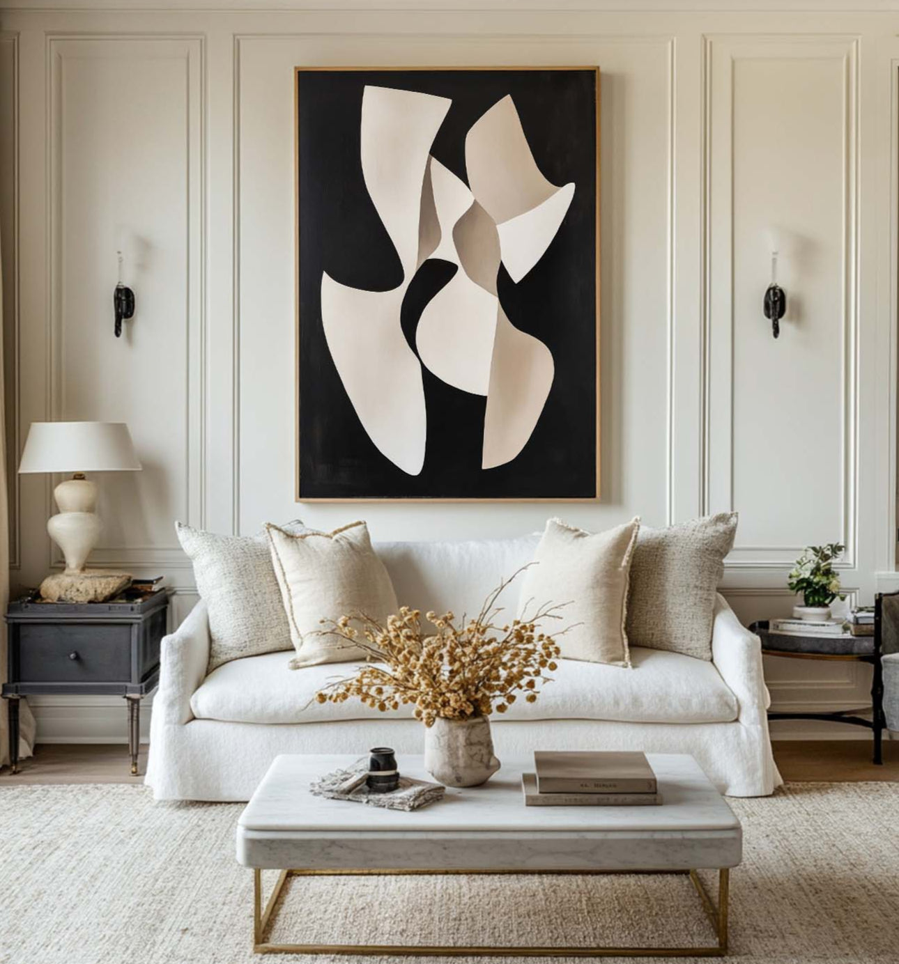 Modern Minimalist Painting ABAV553 - Neutralighting