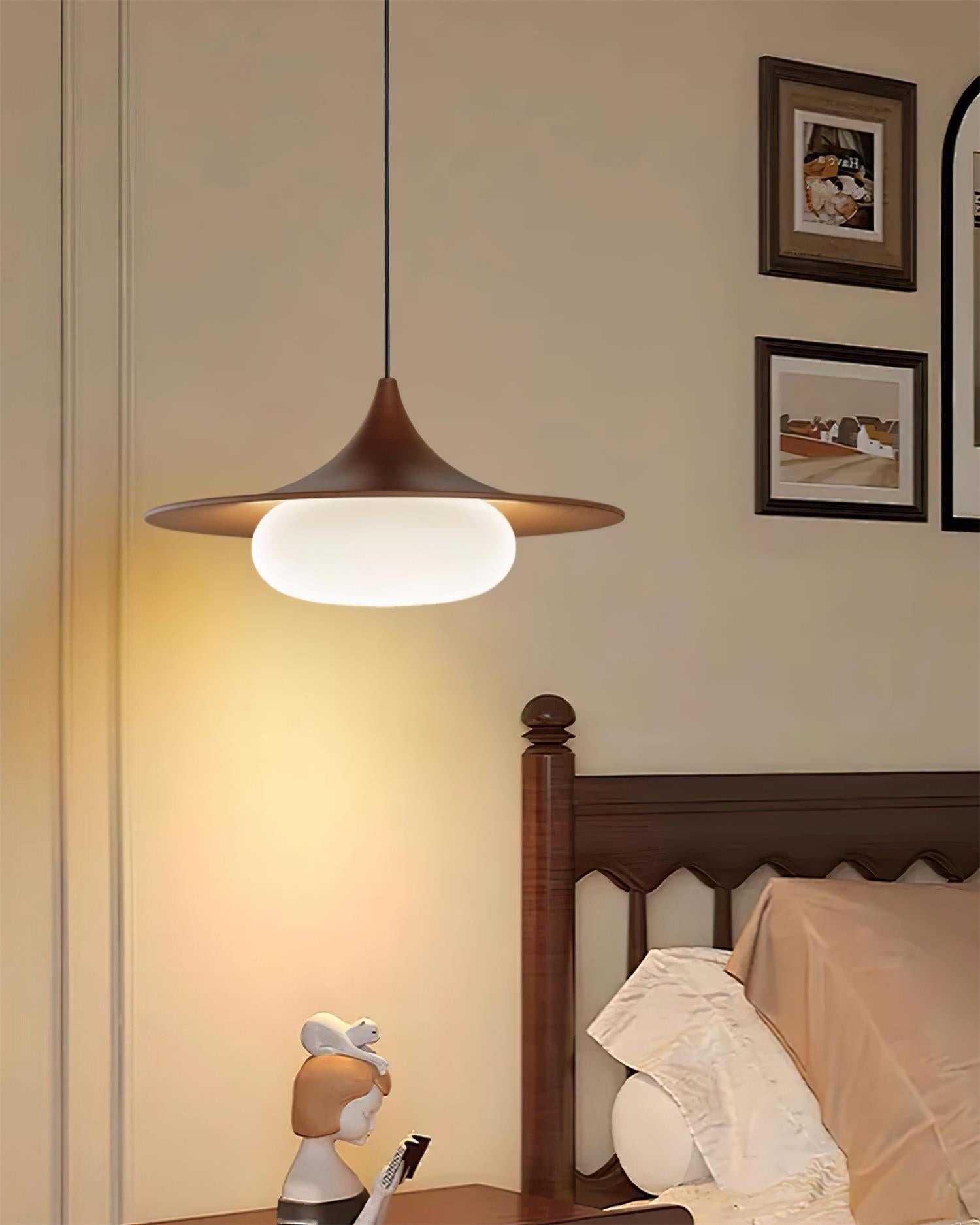 Ovelis Wooden Canopy Pendant Light - Neutralighting
