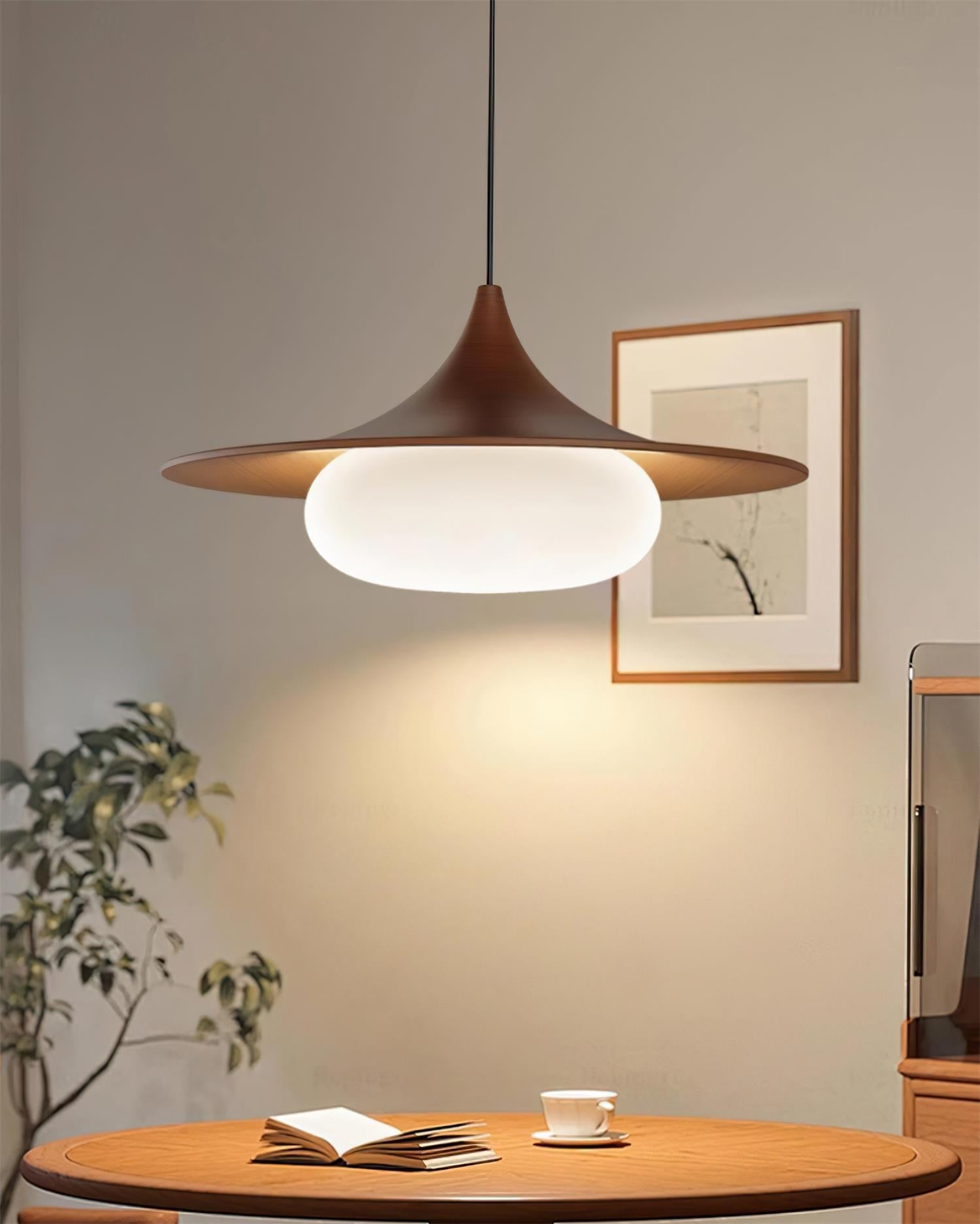Ovelis Wooden Canopy Pendant Light - Neutralighting