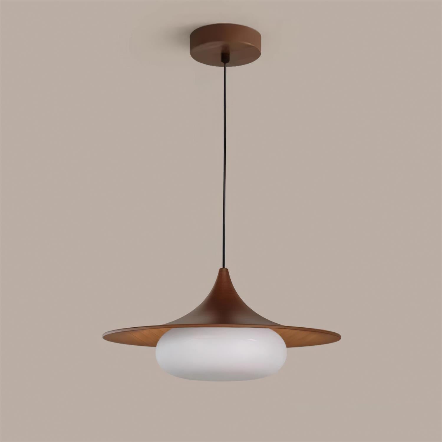Ovelis Wooden Canopy Pendant Light - Neutralighting