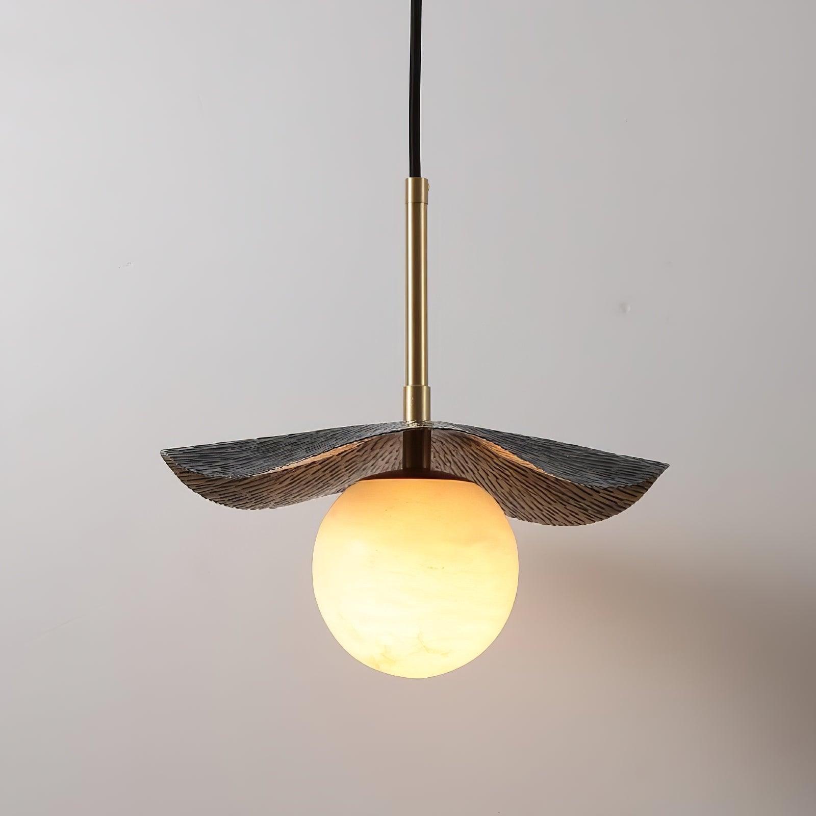 Ivvynen Leaf Canopy Alabaster Pendant Light - Neutralighting