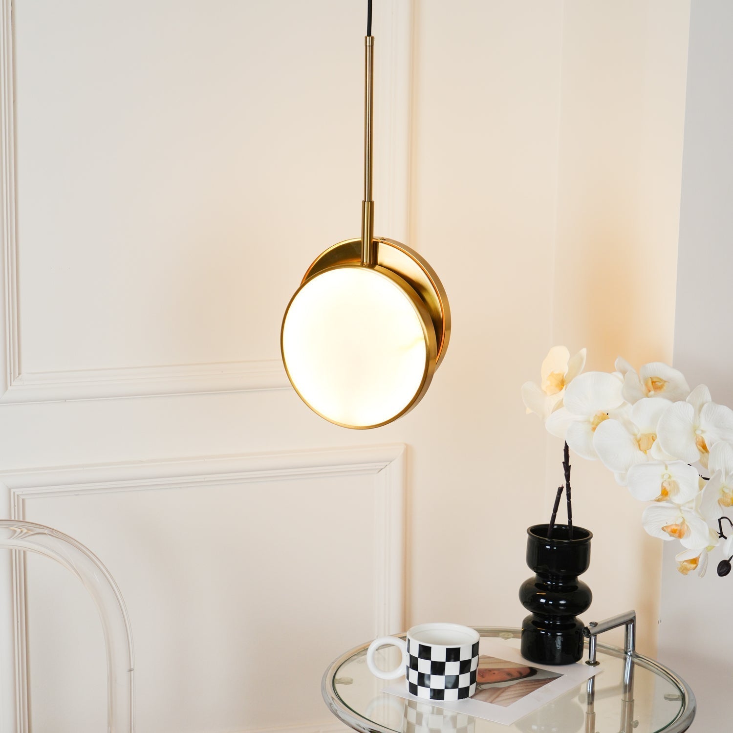 Synoryra Dual Disc Alabaster Pendant Light - Neutralighting