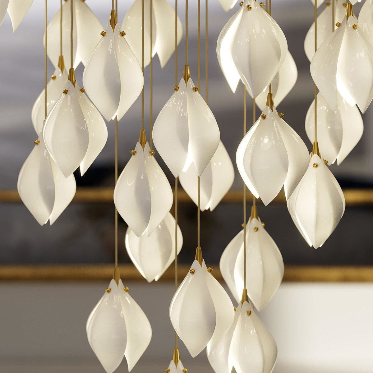 Olivia Luxury Metal Ceramic Pendant Light Living Room Bedroom - Neutralighting