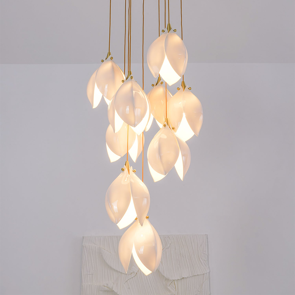 Olivia Luxury Metal Ceramic Pendant Light Living Room Bedroom - Neutralighting