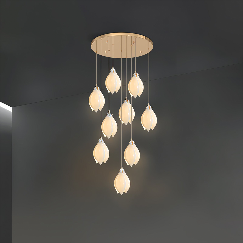 Olivia Luxury Metal Ceramic Pendant Light Living Room Bedroom - Neutralighting