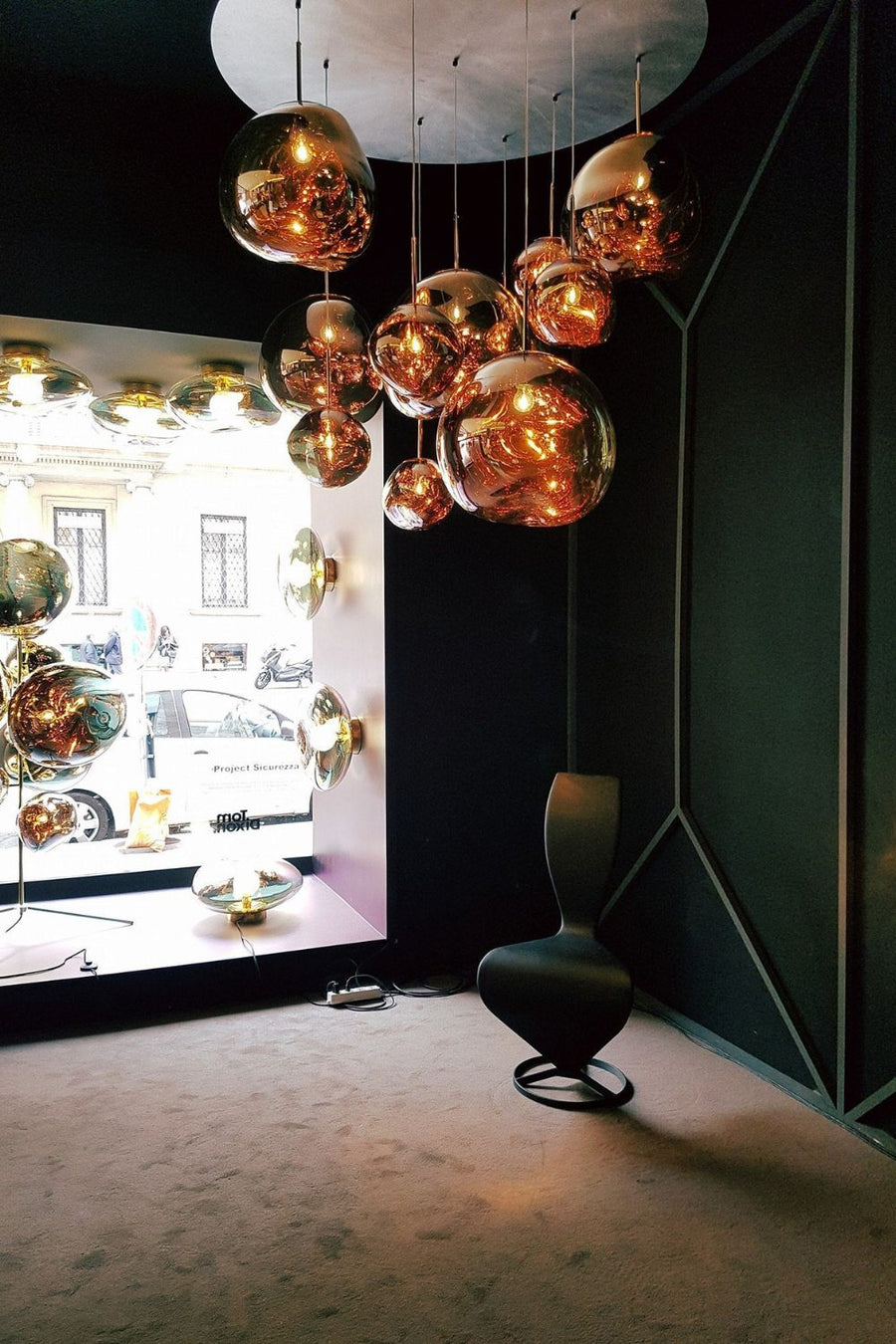 Solara Pendant Lamp Blown Glass Irregular Cluster Sculptural - Letslighting