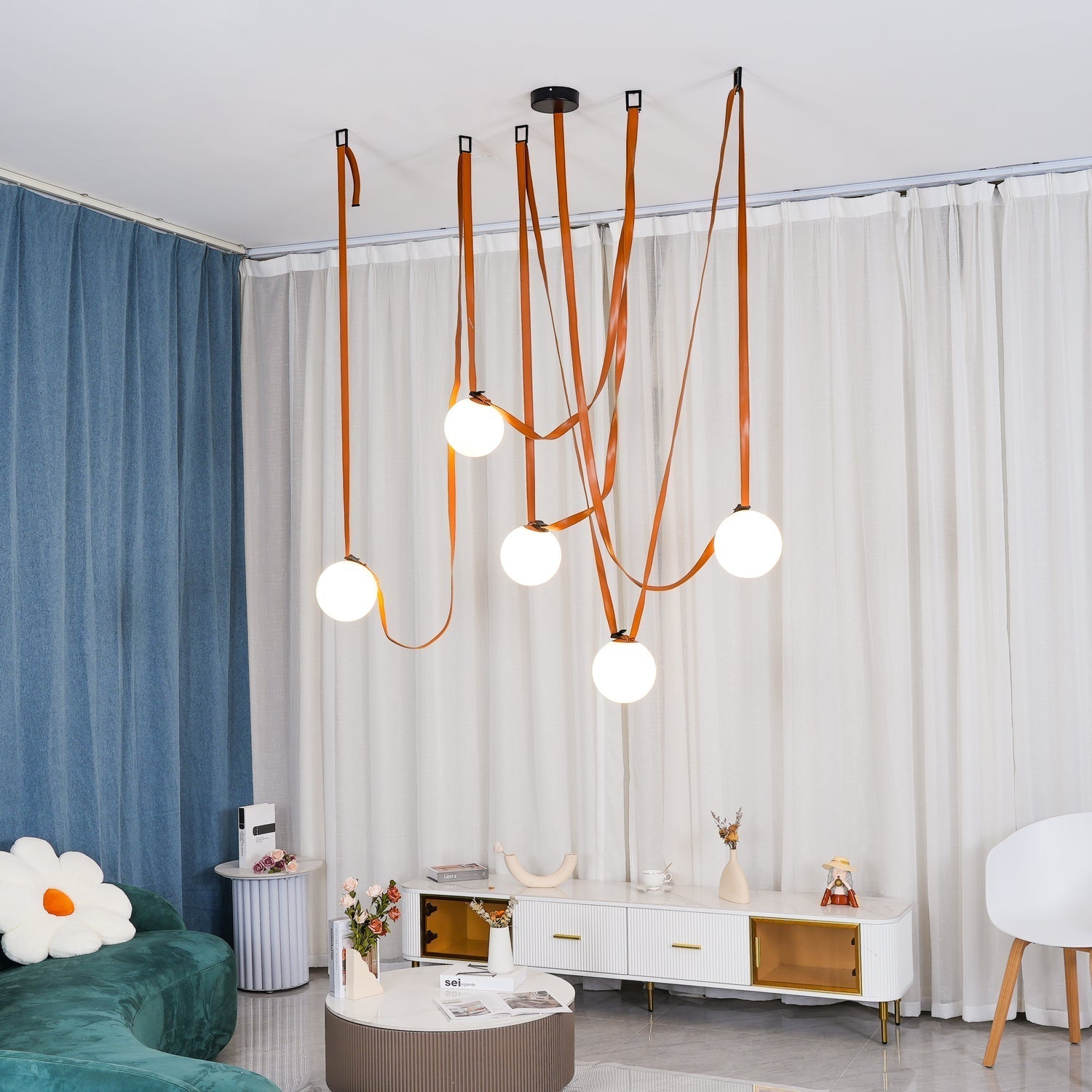 Zephira Multiple Belt Pendant Light - Neutralighting