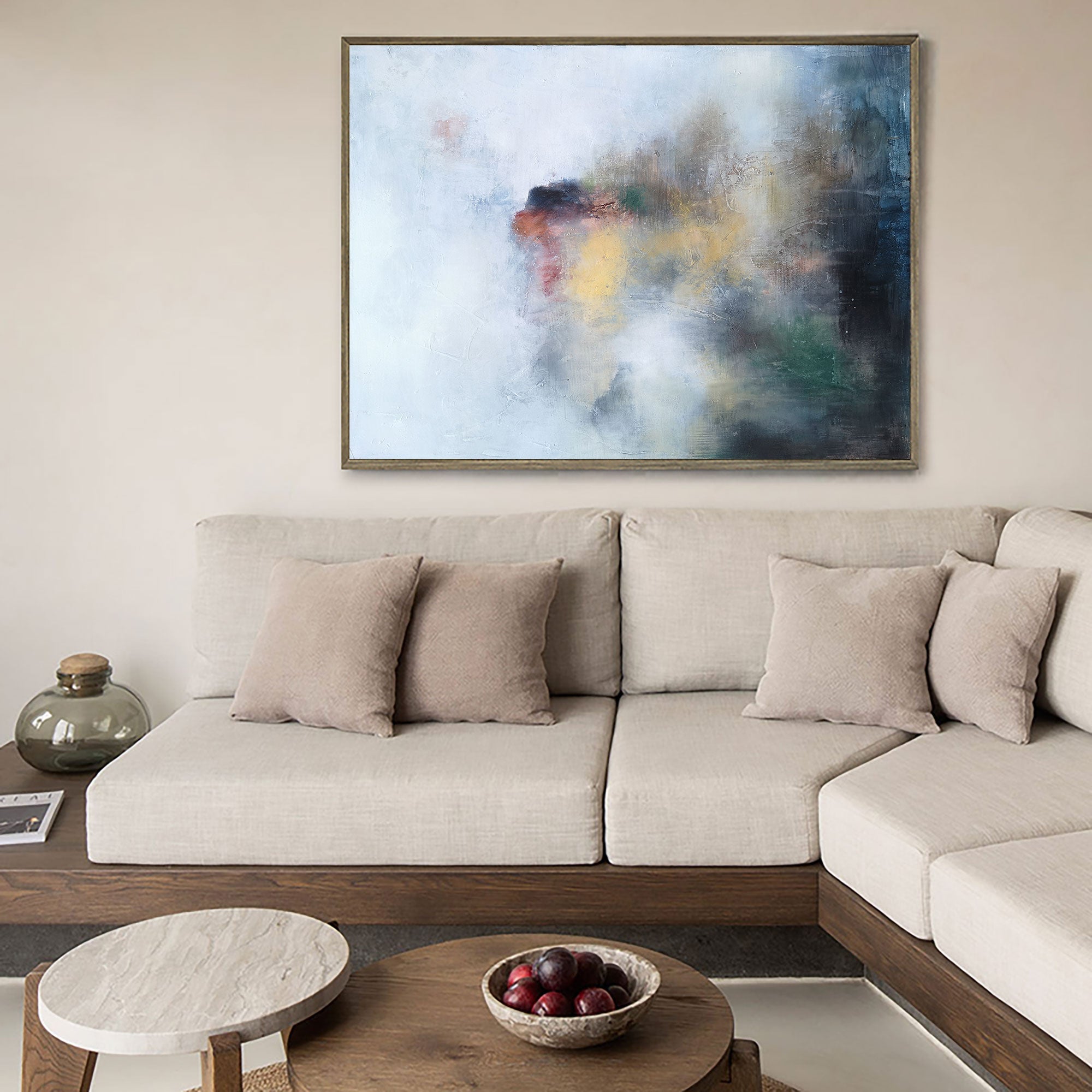 Ocean Abstract Painting ABSH34 - Neutralighting