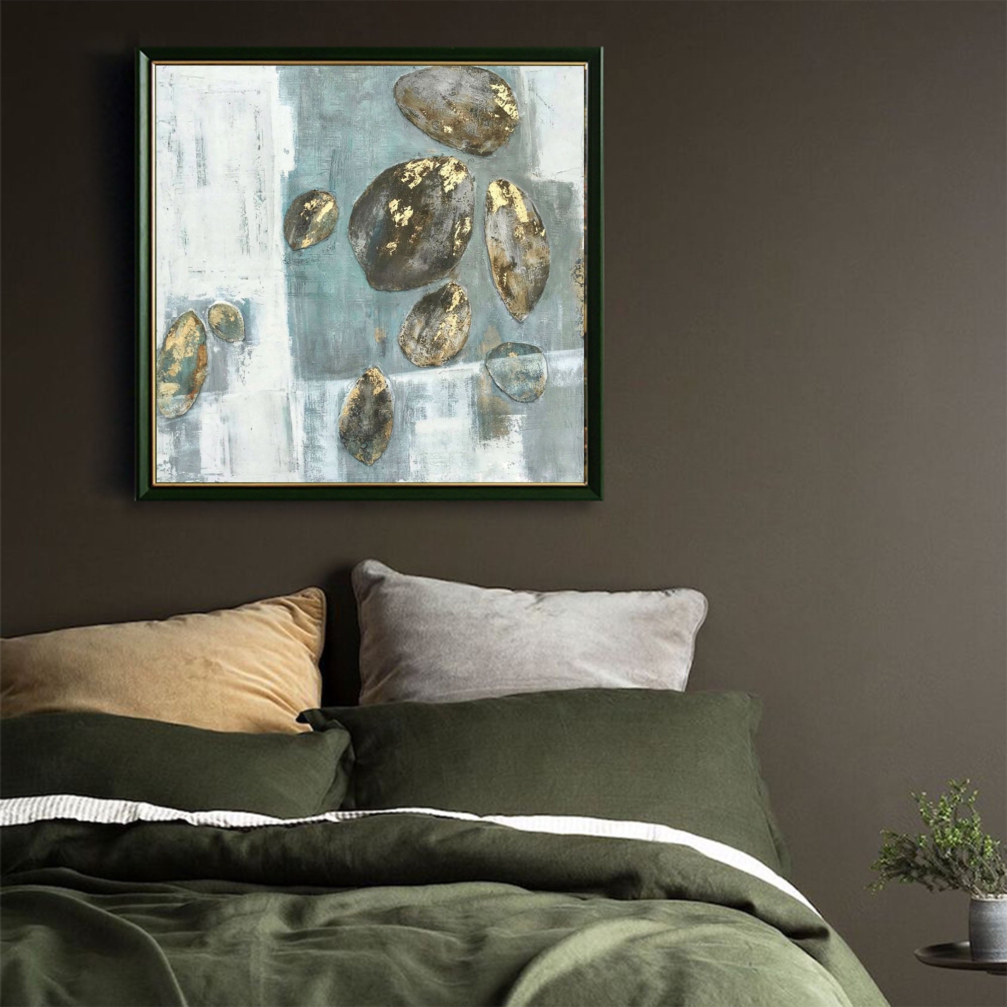 Green Abstract Painting ABAS81 - Neutralighting
