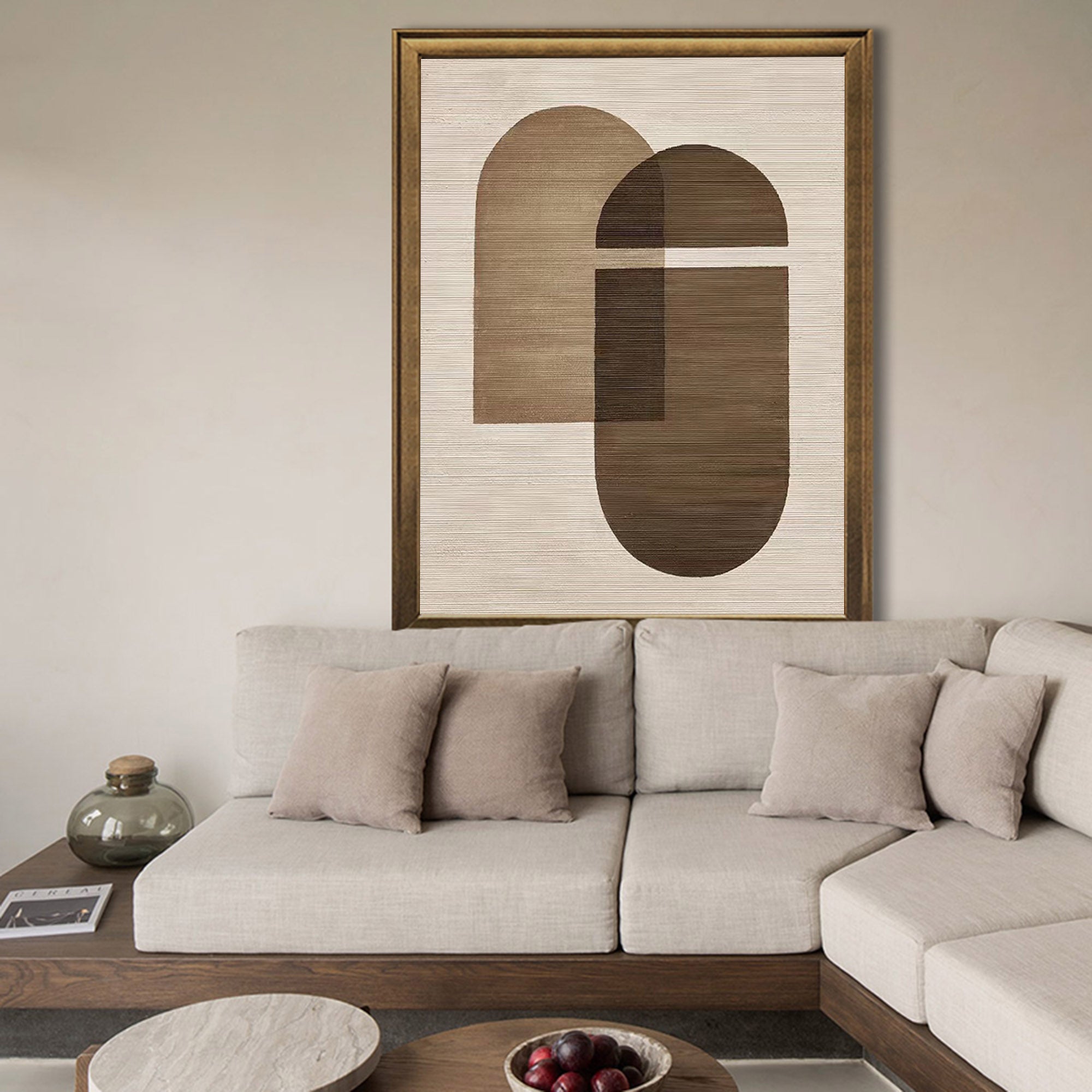 Zayne Earth Tone Arch Canvas Art