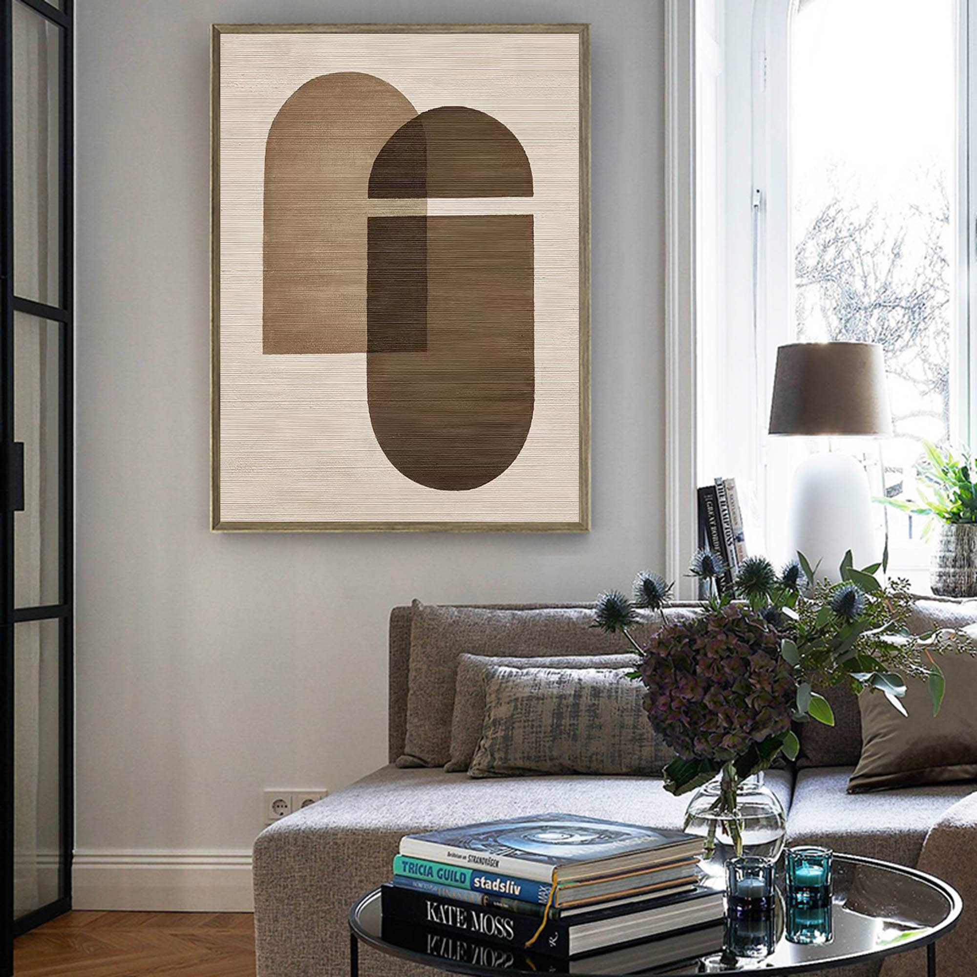 Zayne Earth Tone Arch Canvas Art