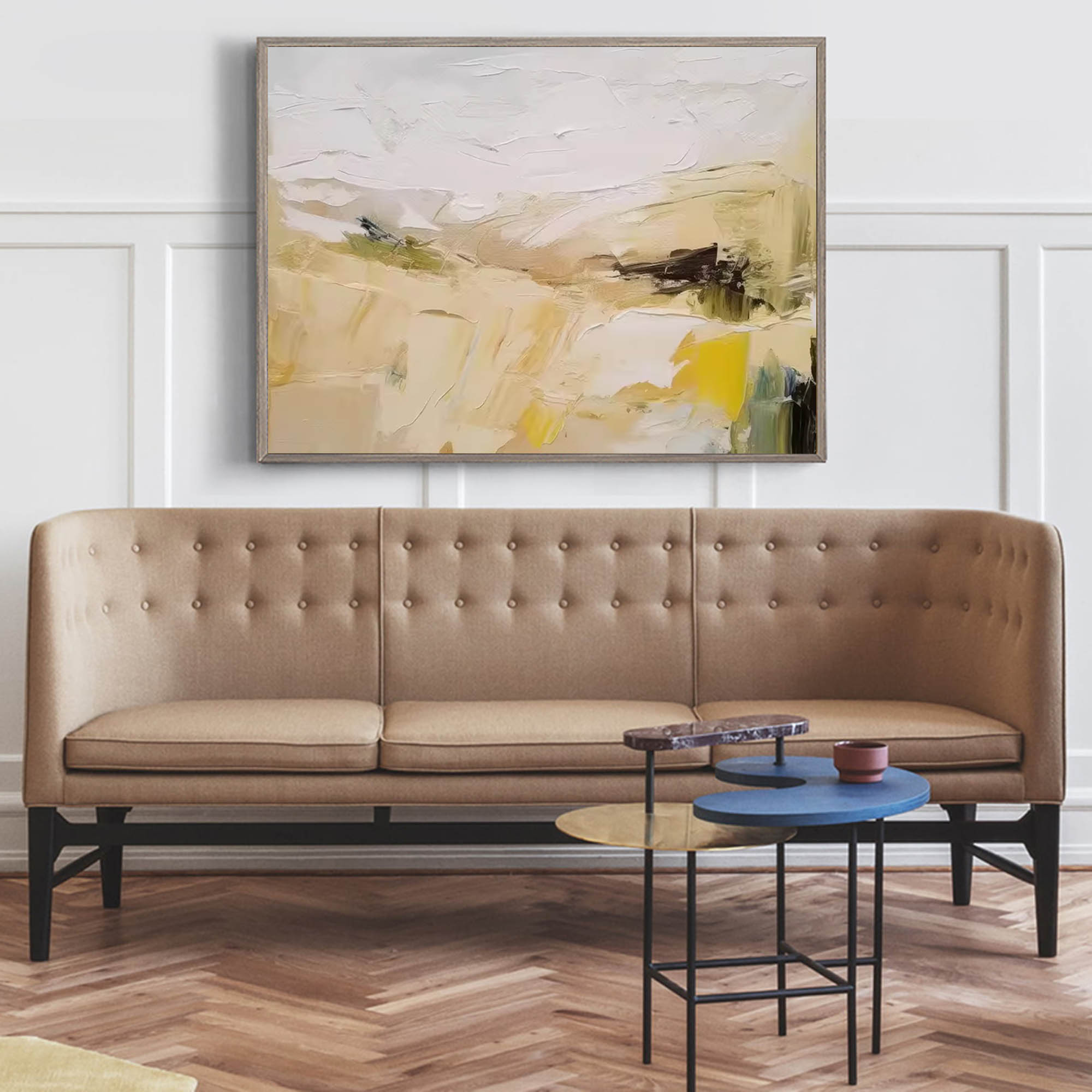 Abstract Canvas Art AB069 - Neutralighting
