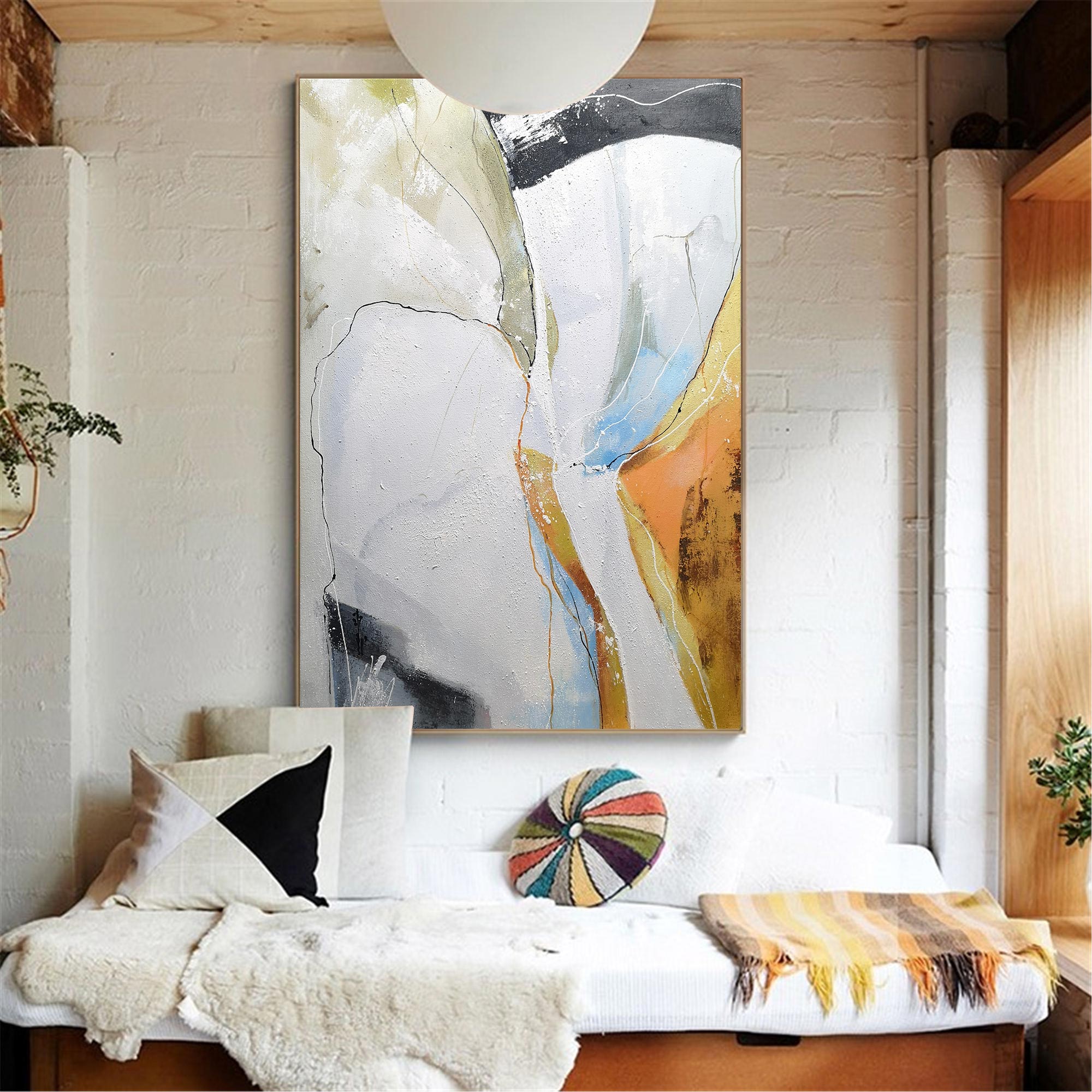 Colorful Abstract Geometric Painting ABAV72 - Neutralighting