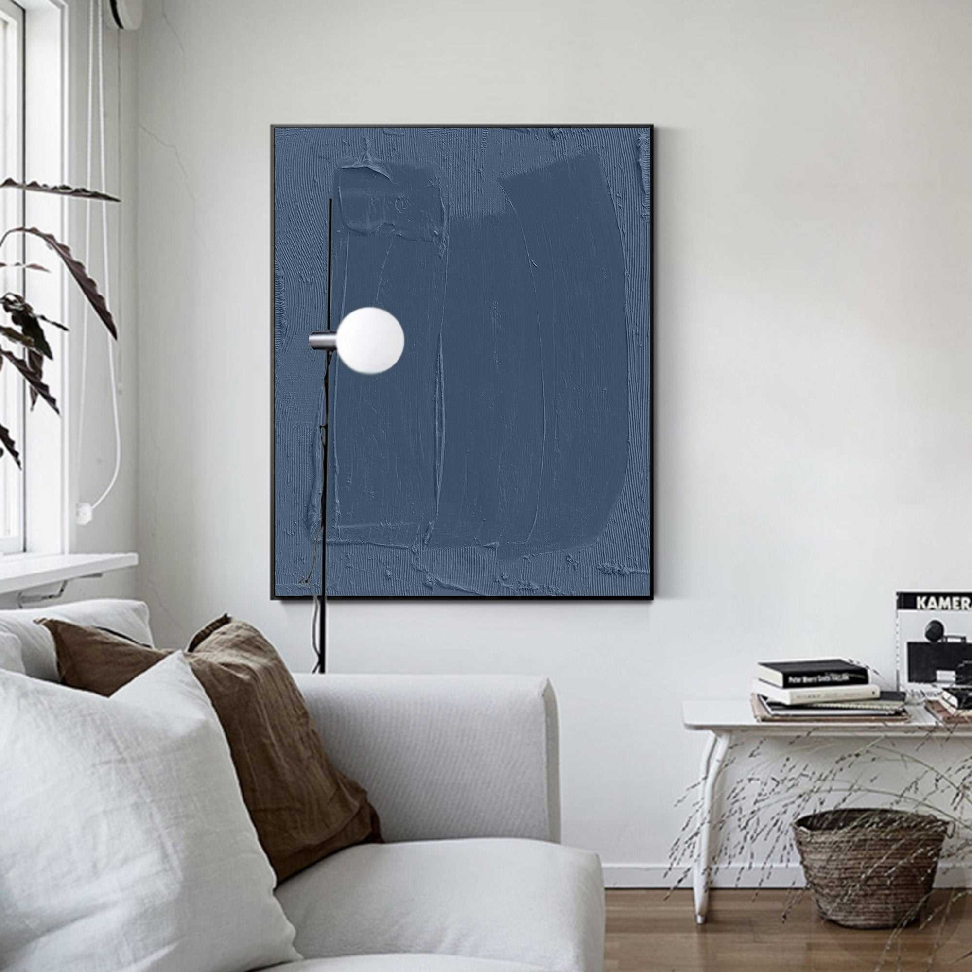 3D Blue Abstract Painting