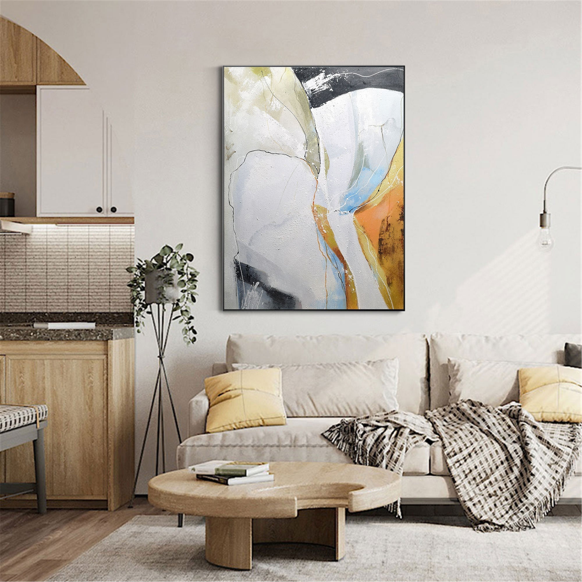 Colorful Abstract Geometric Painting ABAV72 - Neutralighting