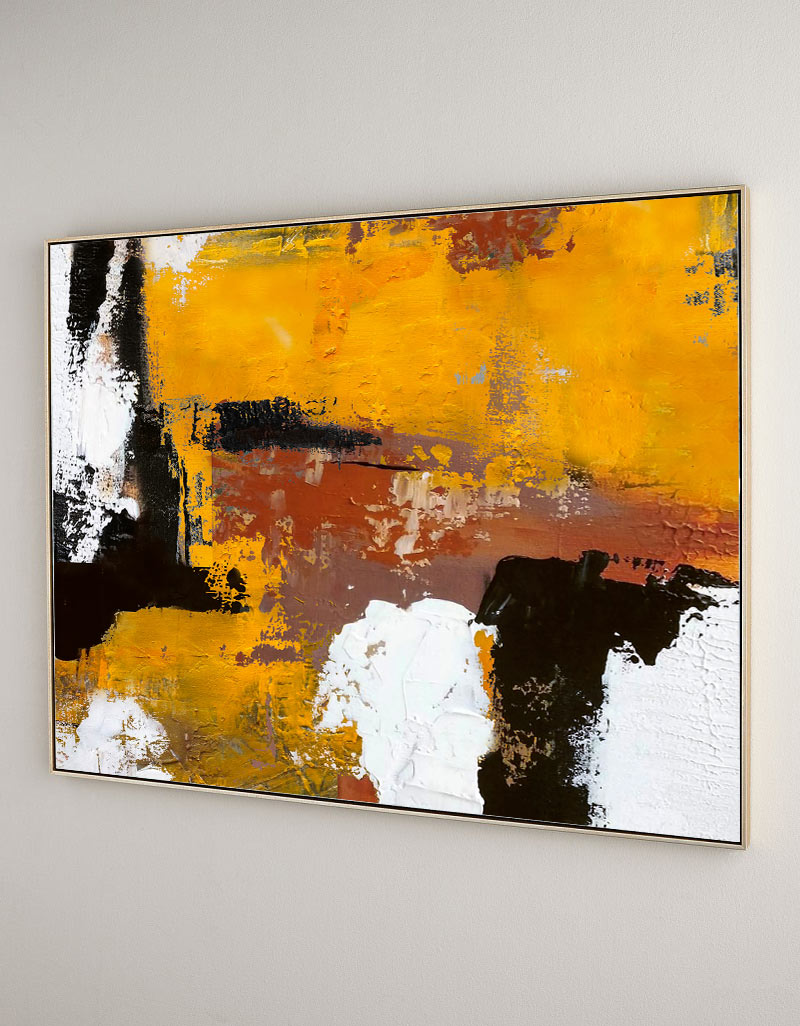 Burnt Orange Abstract Painting ABAH24 - Neutralighting